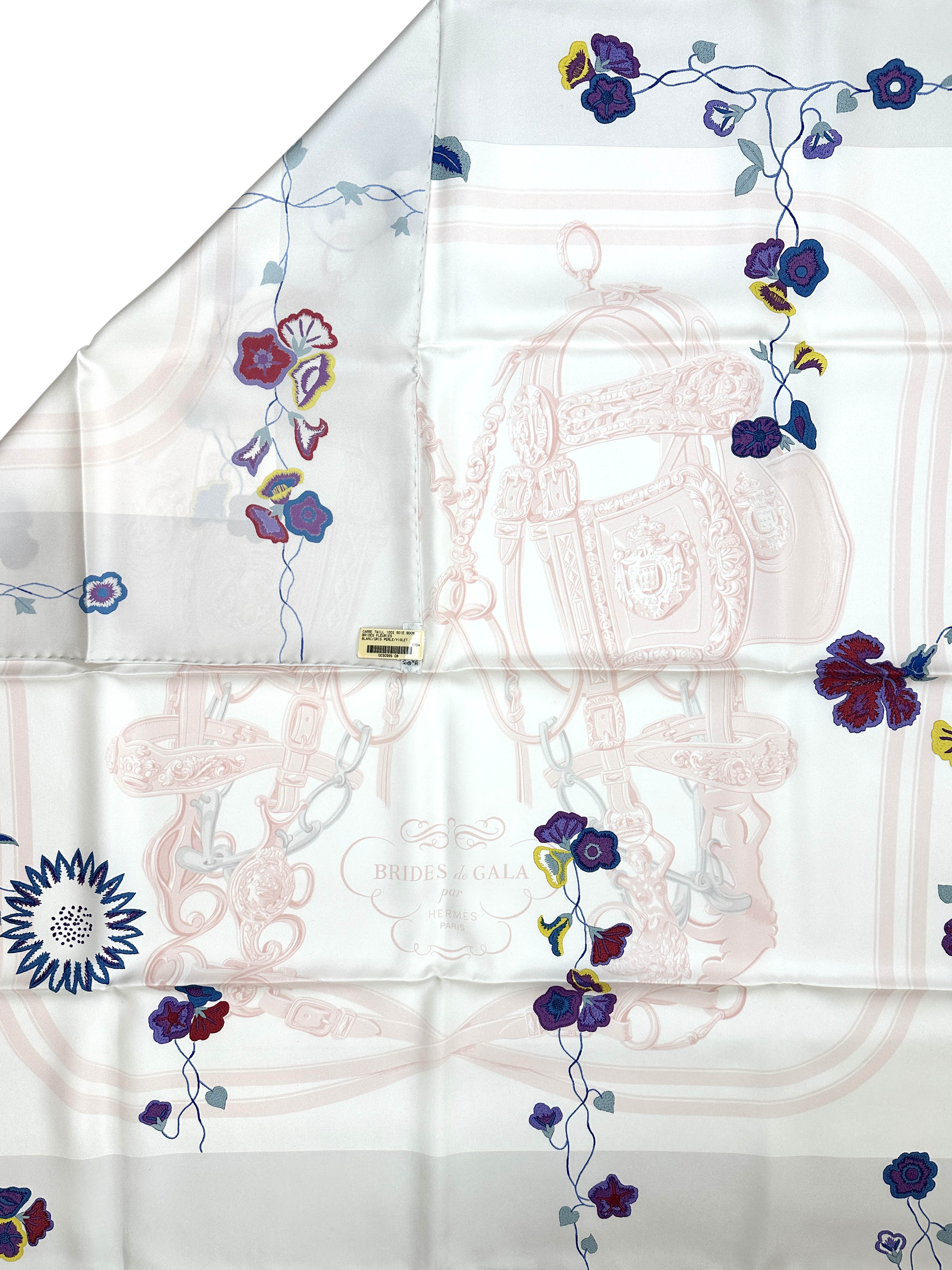 Hermès Brides Fleuries 90