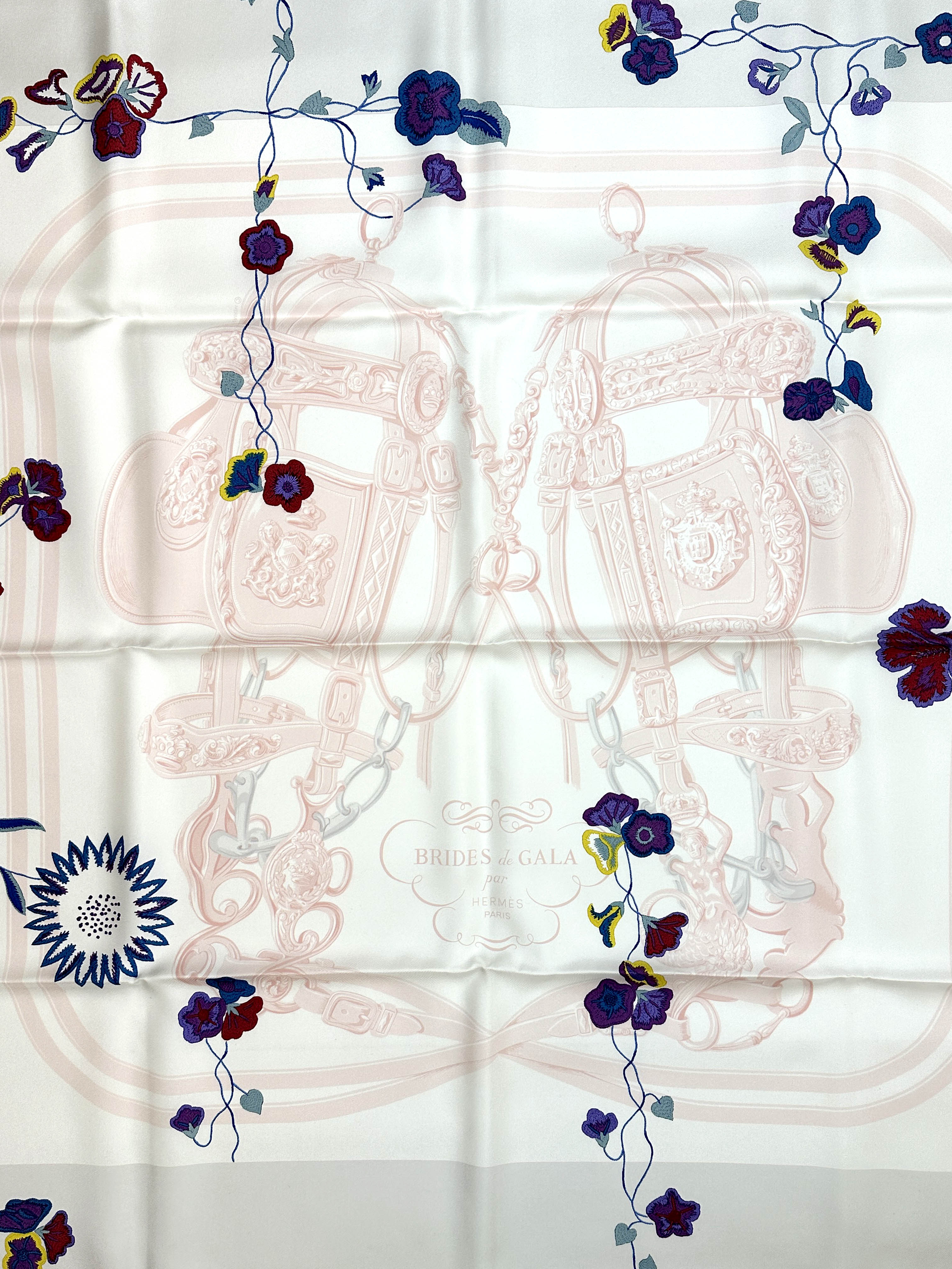 Hermès Brides Fleuries 90
