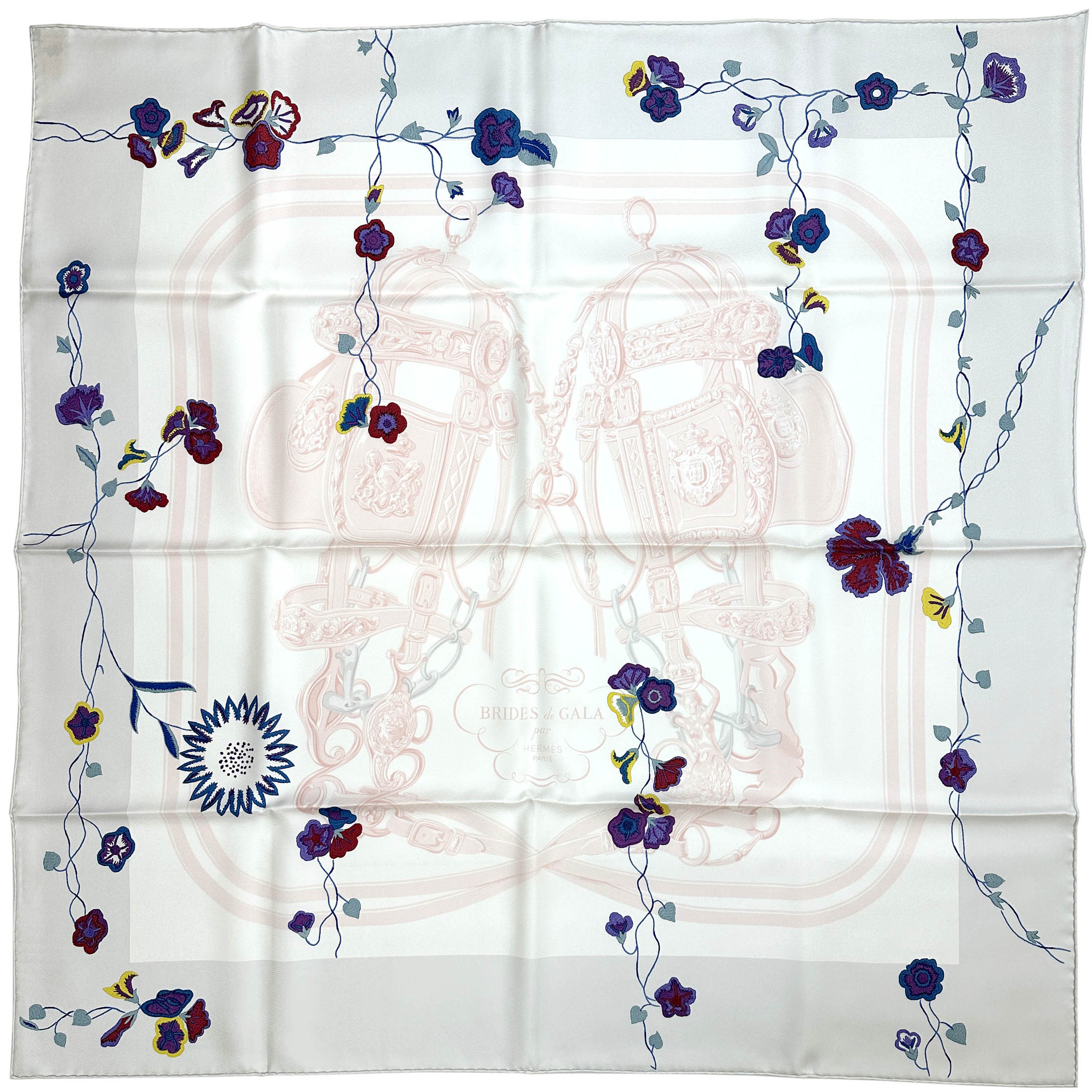 Hermès Brides Fleuries 90