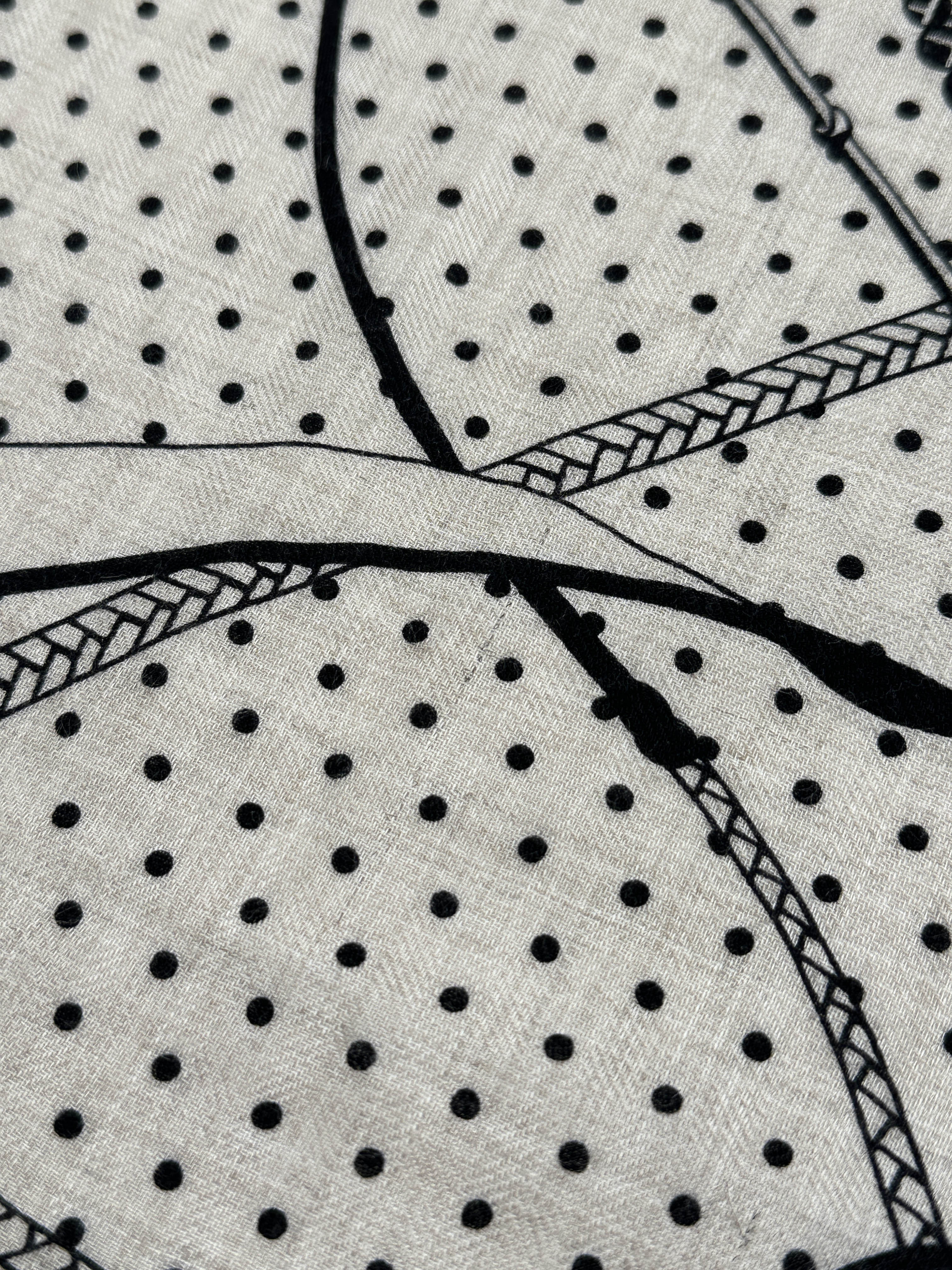 Hermès Fouets et Badines Cashmere Silk 140
