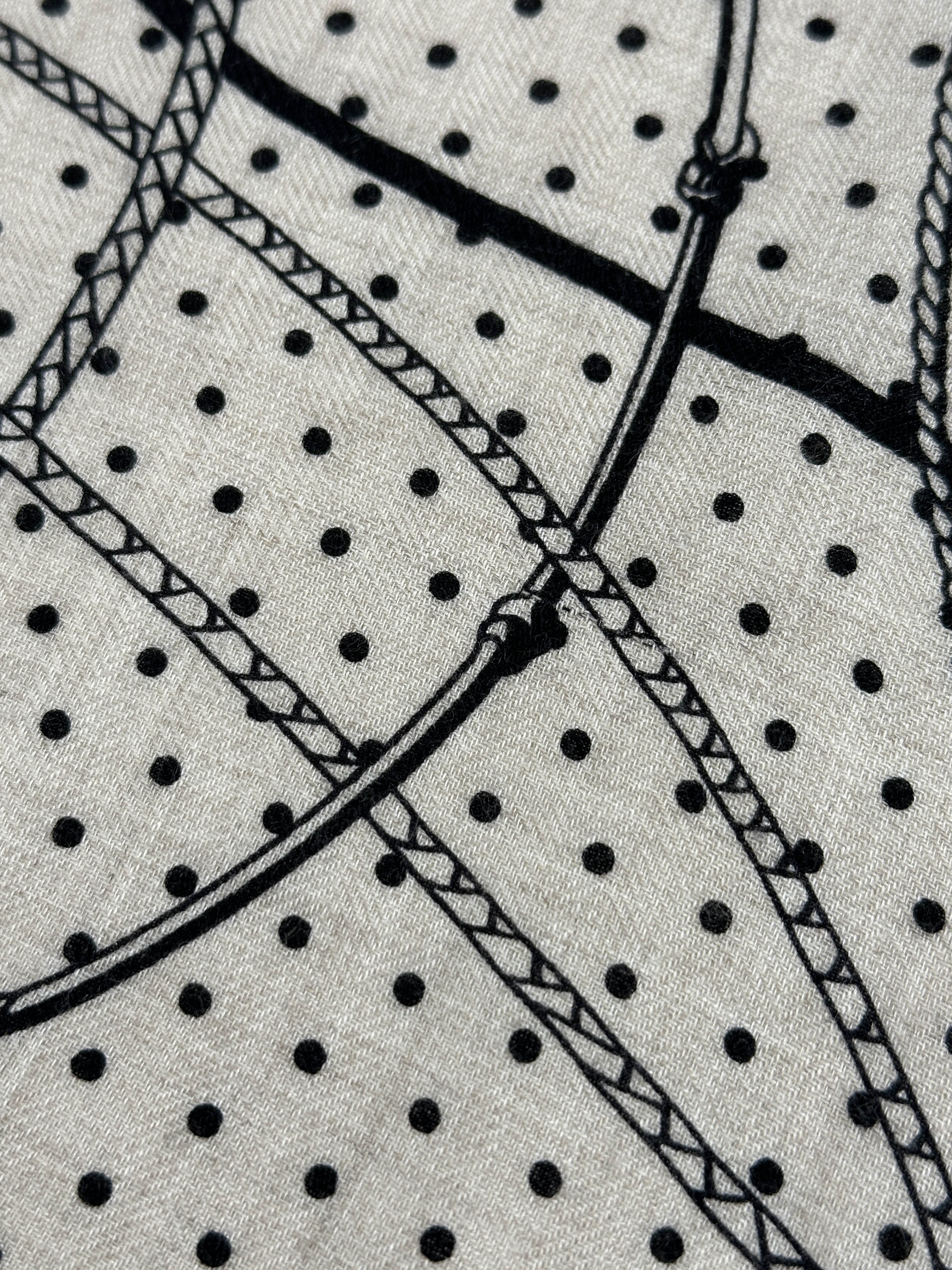 Hermès Fouets et Badines Cashmere Silk 140