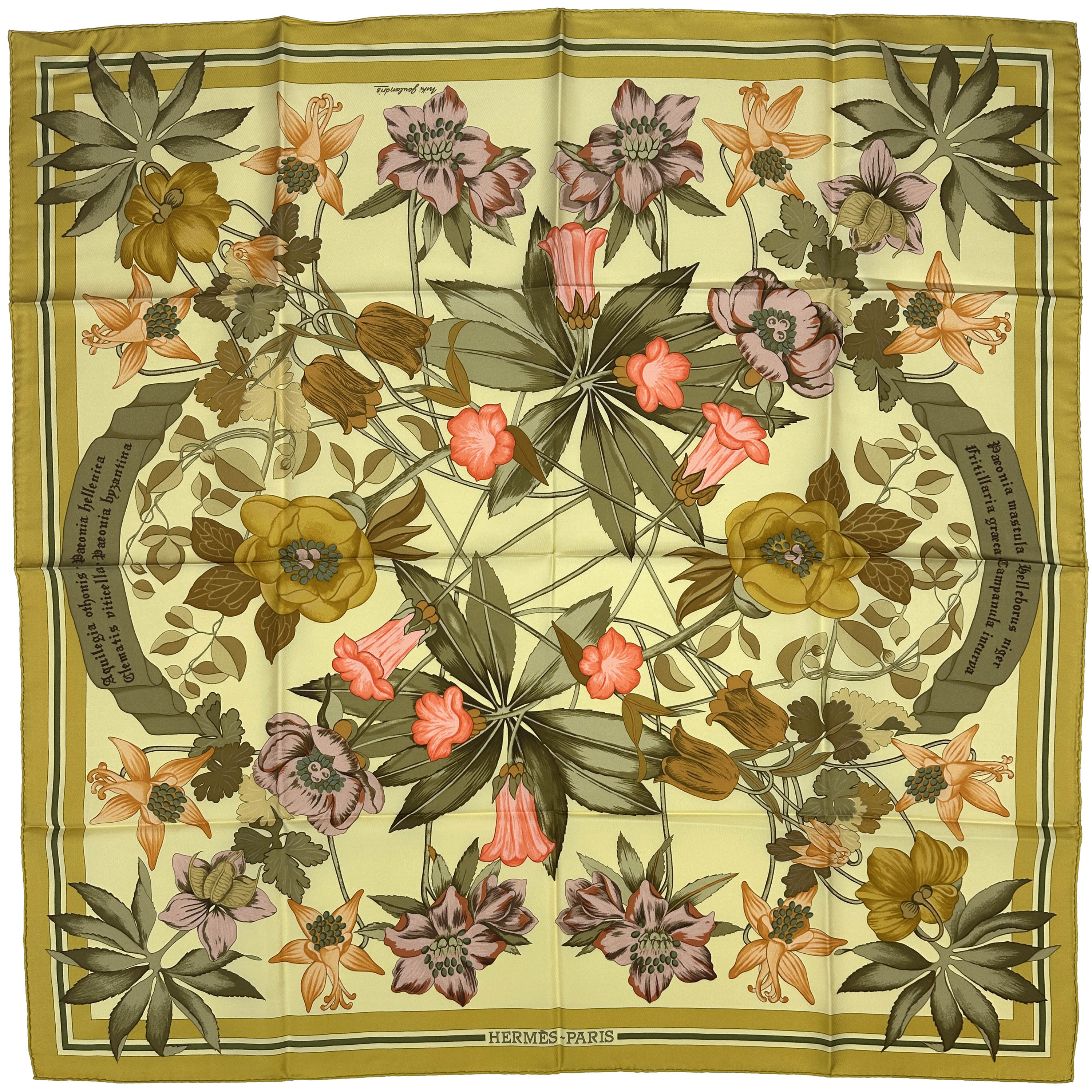 Hermès Fleurs d'Hellade 90