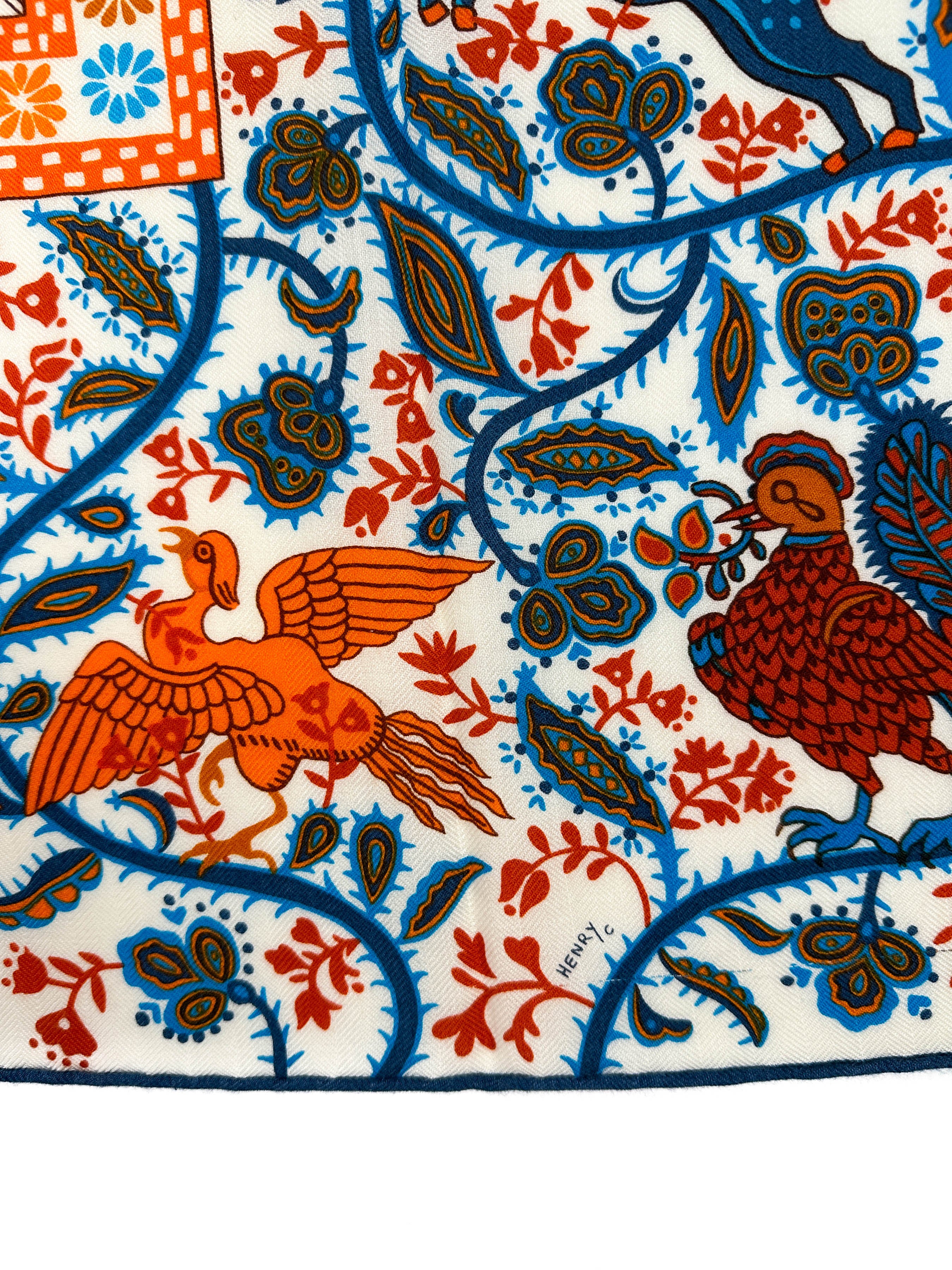 Hermès Jardins de Soie Cashmere Silk 140