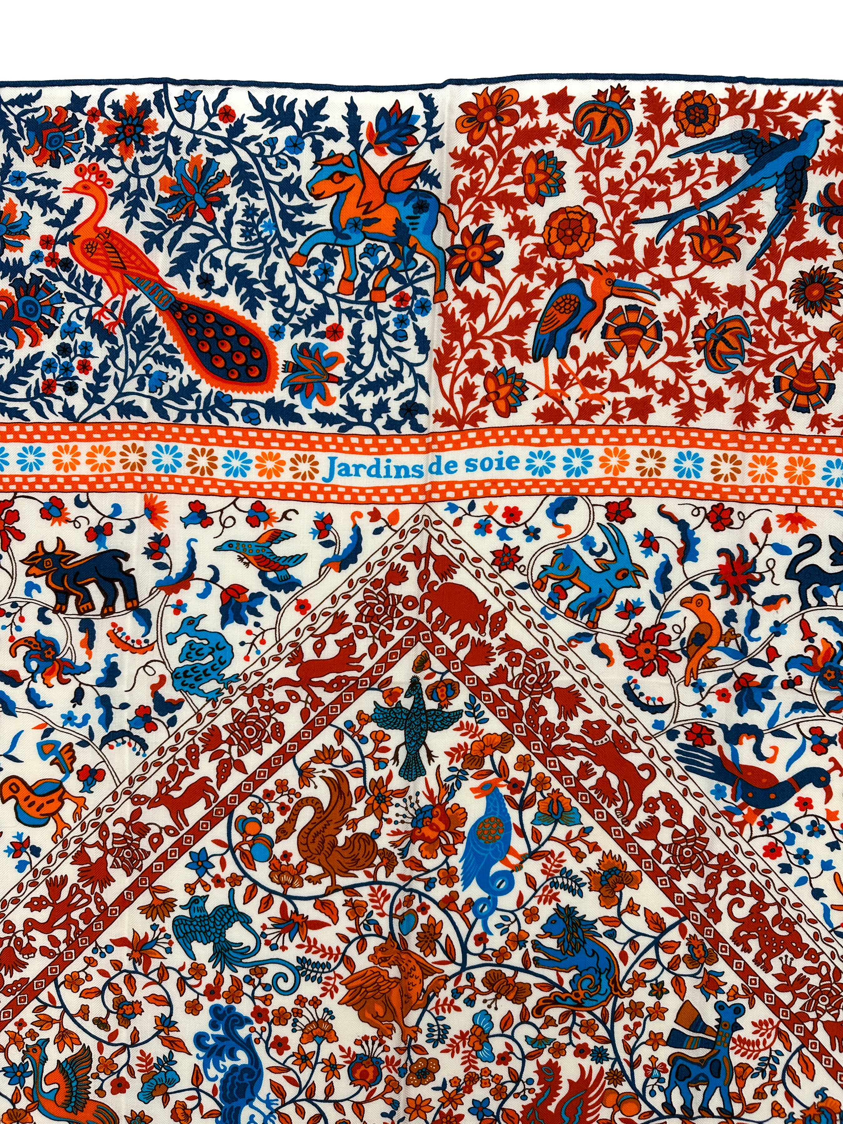 Hermès Jardins de Soie Cashmere Silk 140
