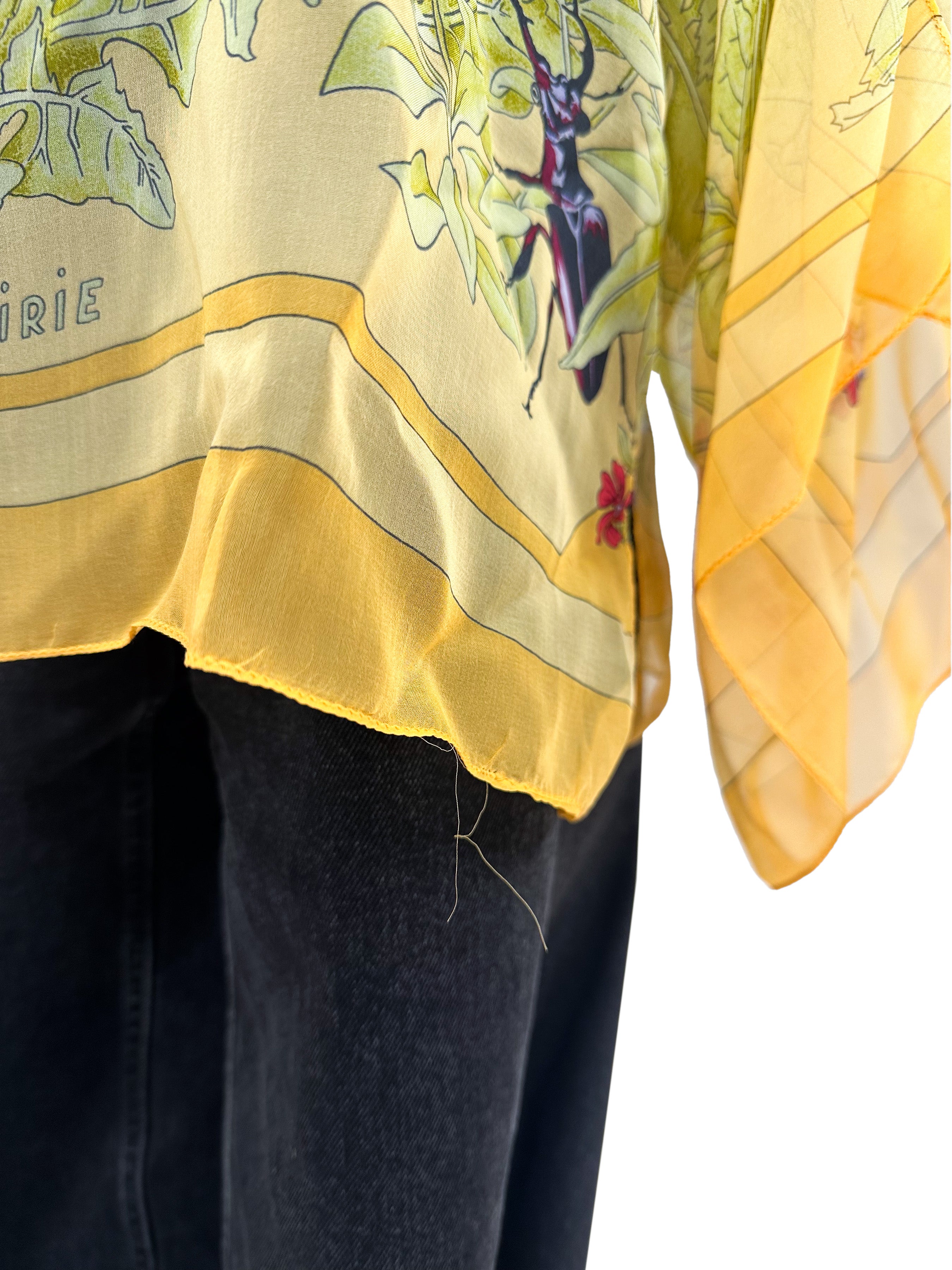 Hermès La Prairie Mousseline Top