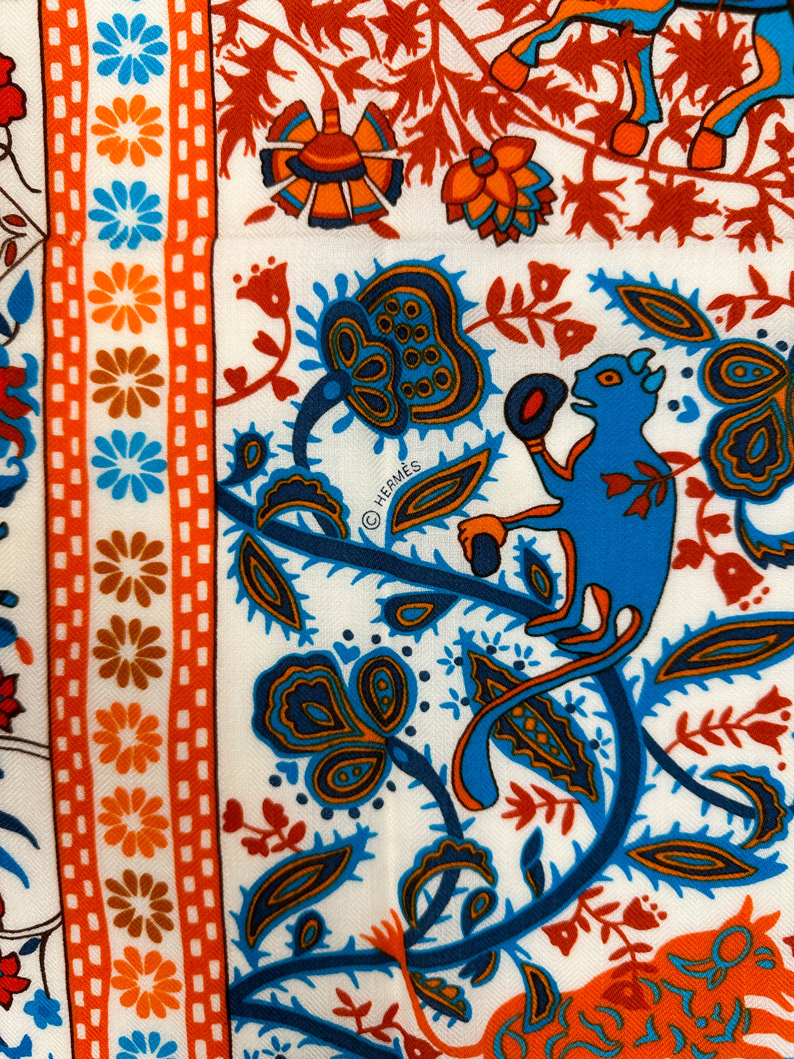 Hermès Jardins de Soie Cashmere Silk 140