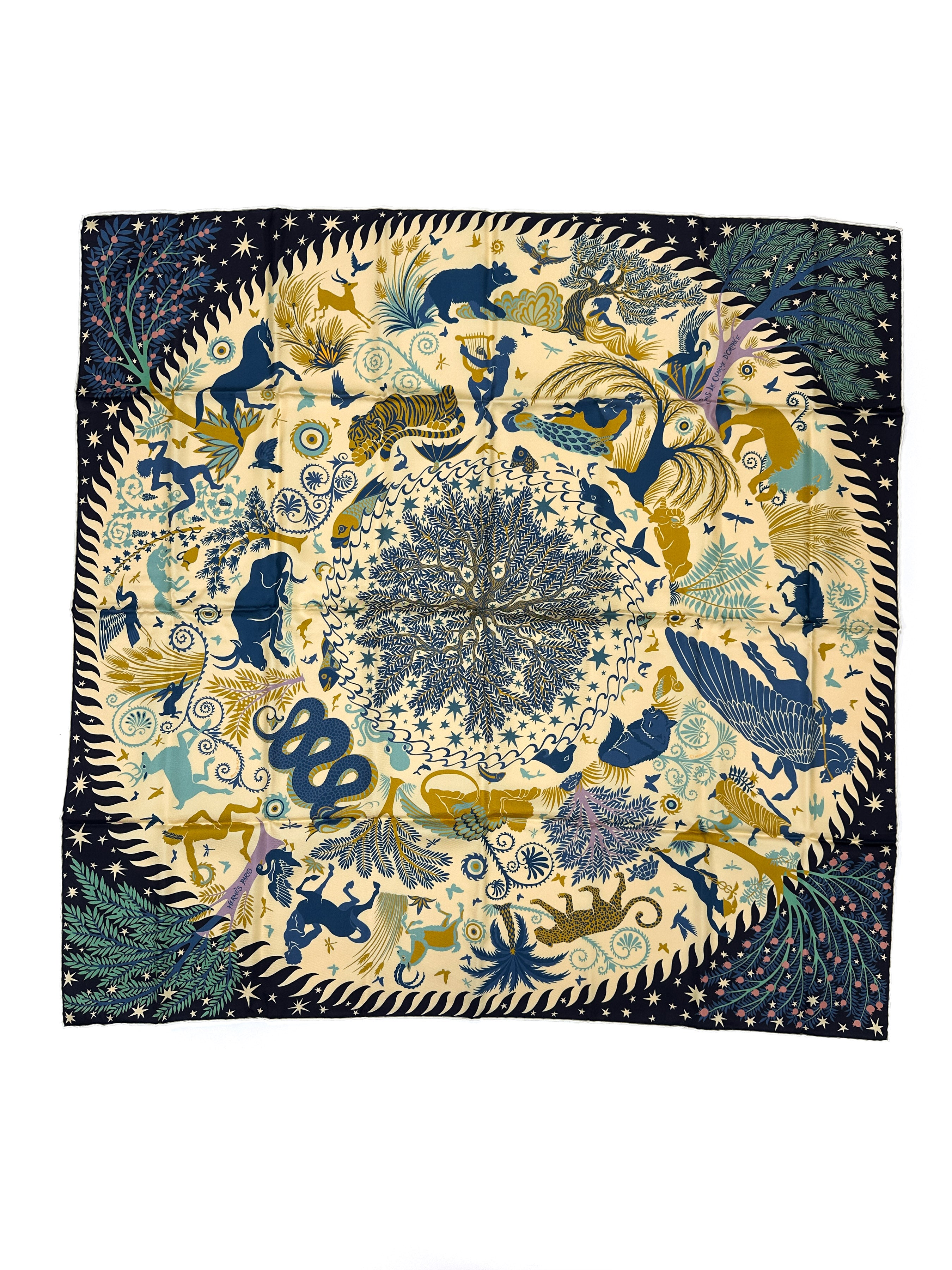 Hermès Sous le Charme d'Orphée Double Face 90