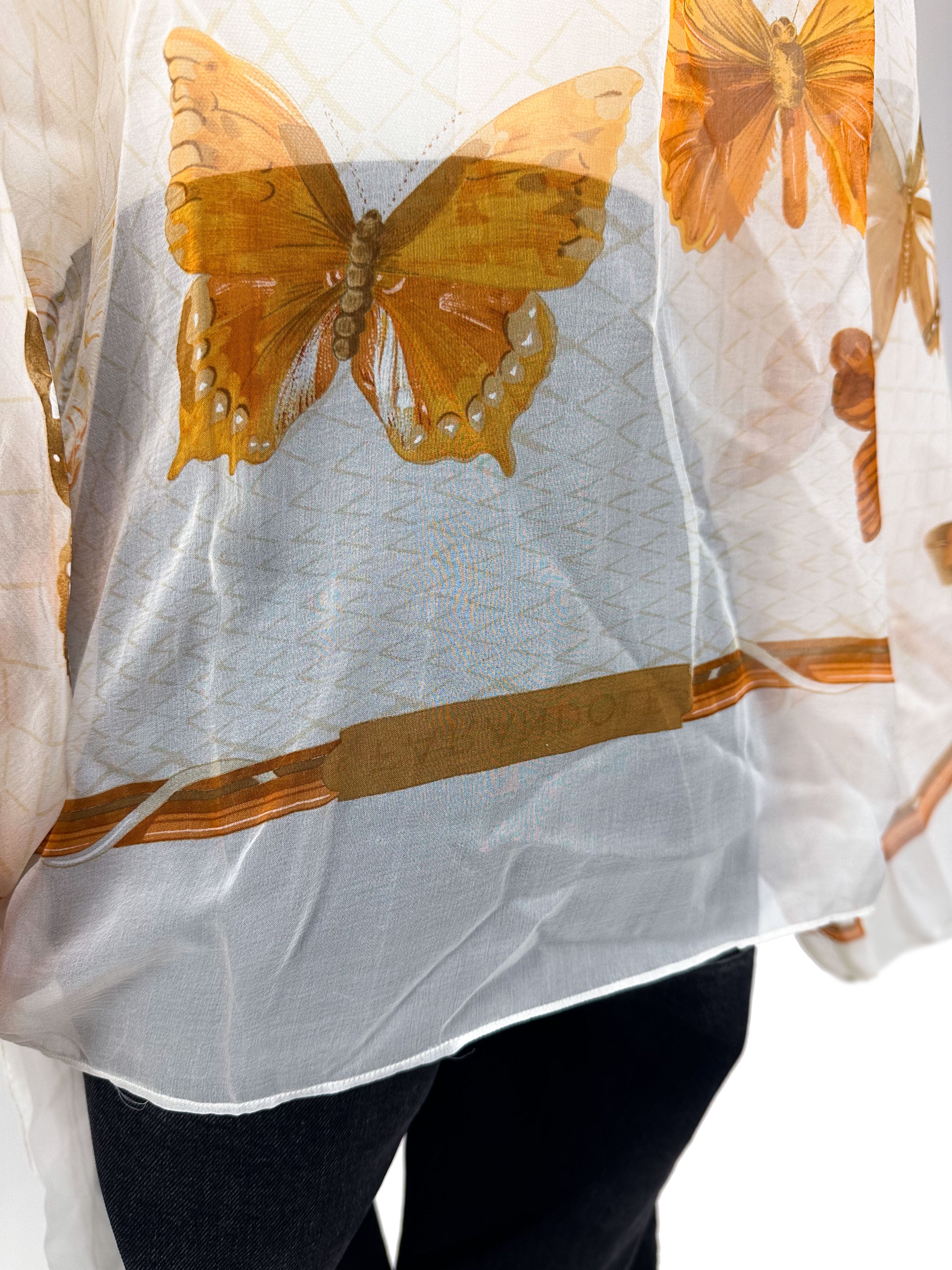 Hermès Farandole Mousseline Top