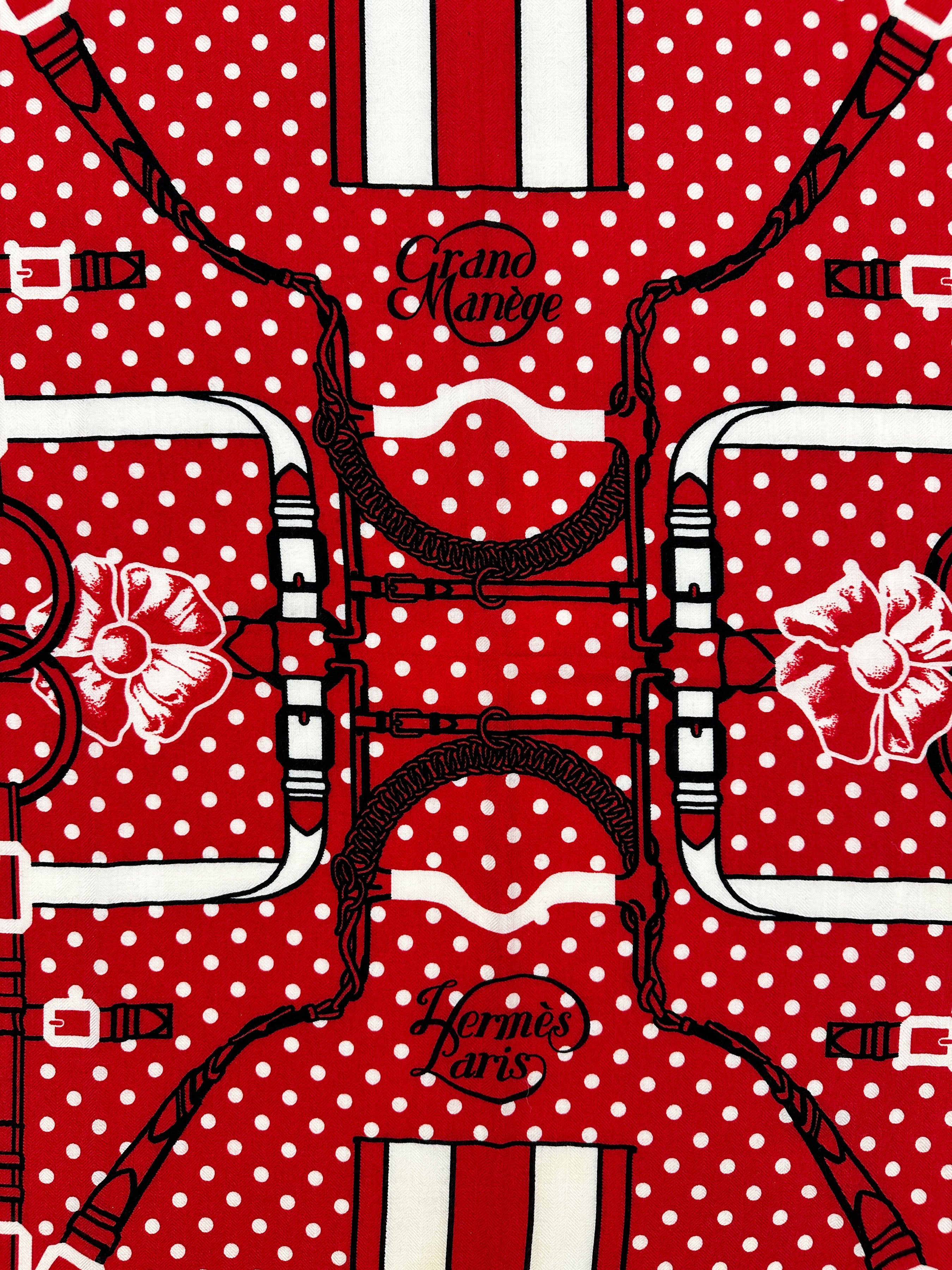 Hermès Grand Manege Bandana Cashmere Silk 140
