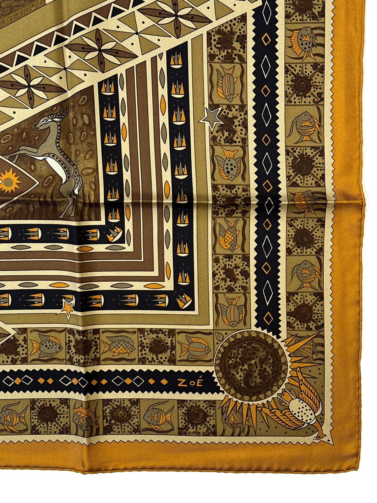 Hermès Ors Bleus d'Afrique 90