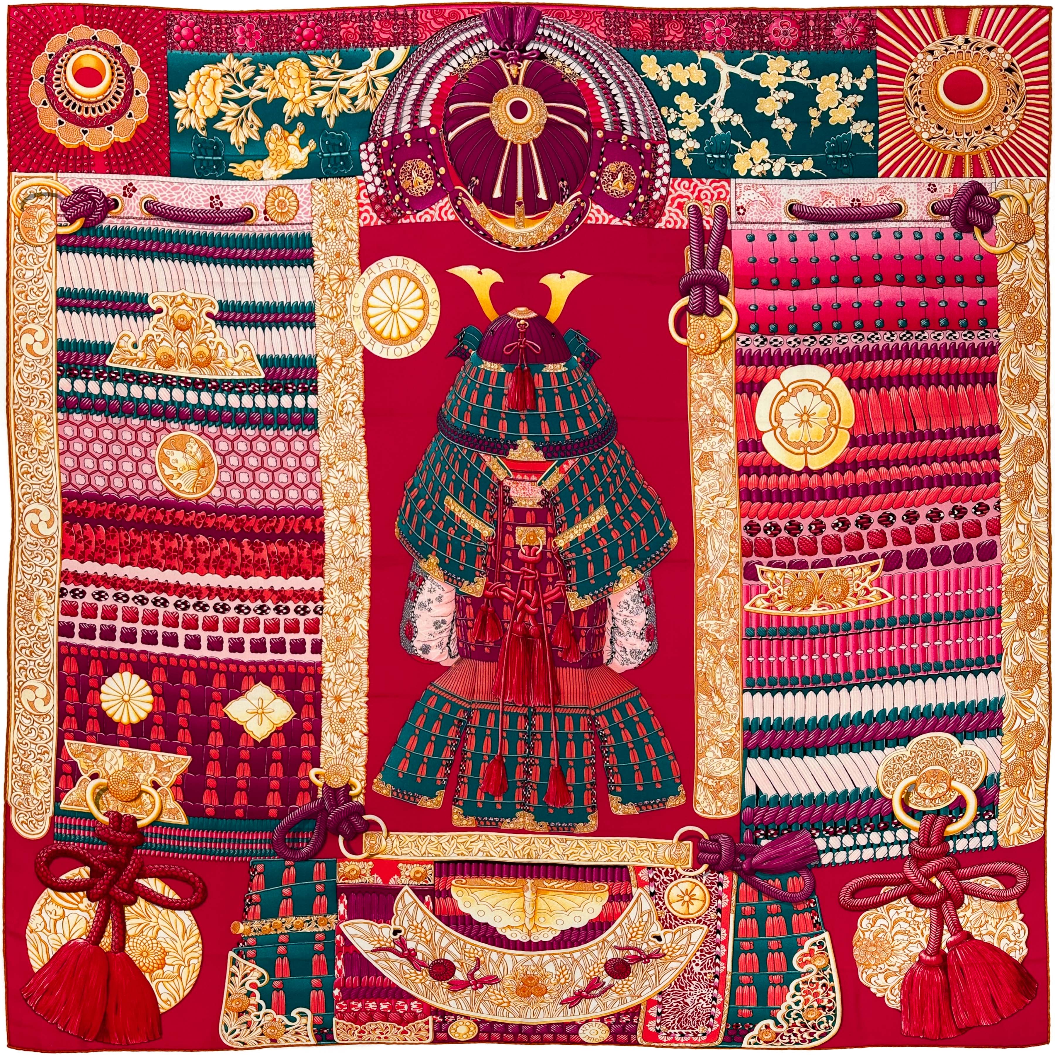 Hermès Parures de Samourais Cashmere Silk 140