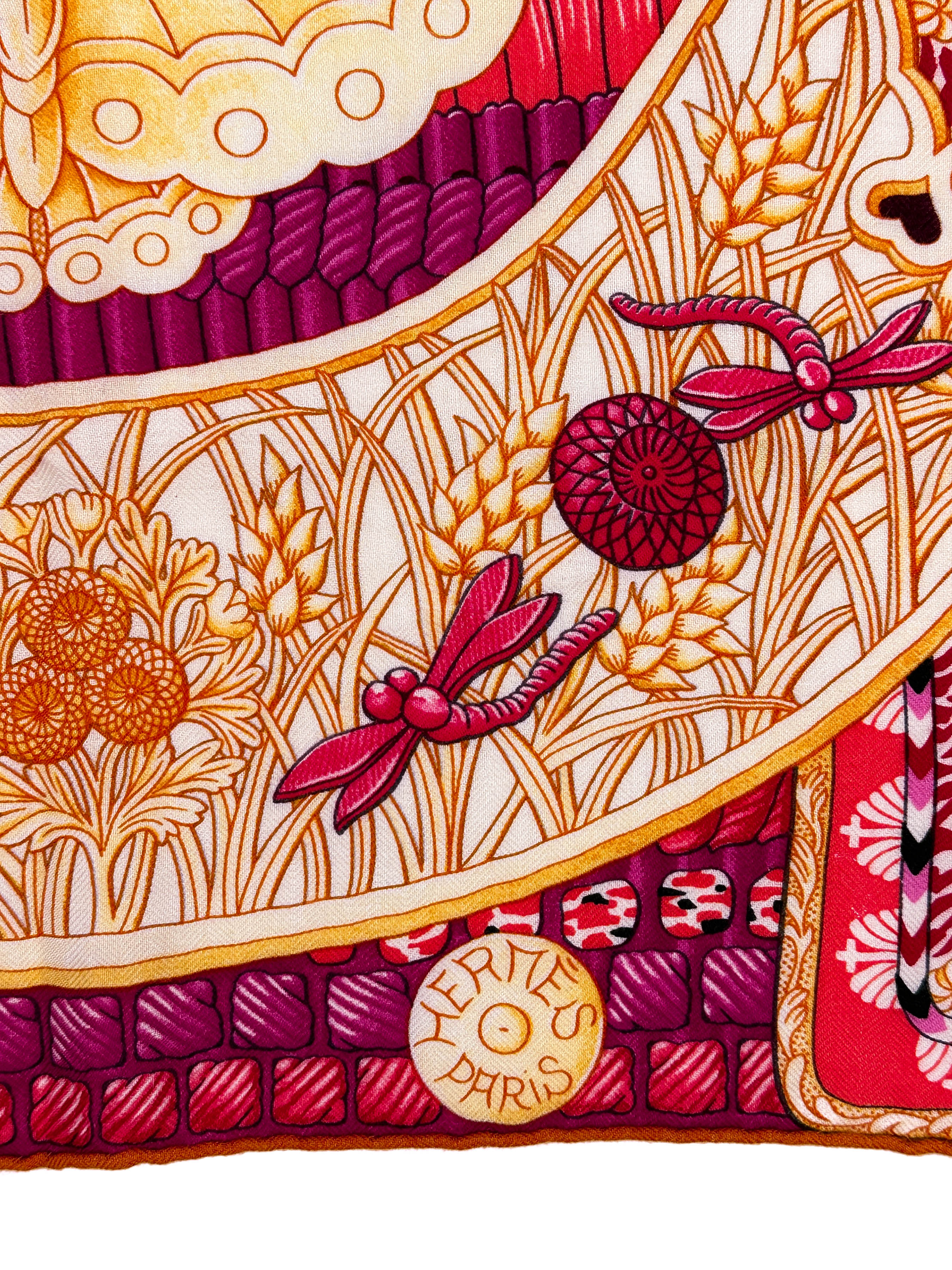 Hermès Parures de Samourais Cashmere Silk 140