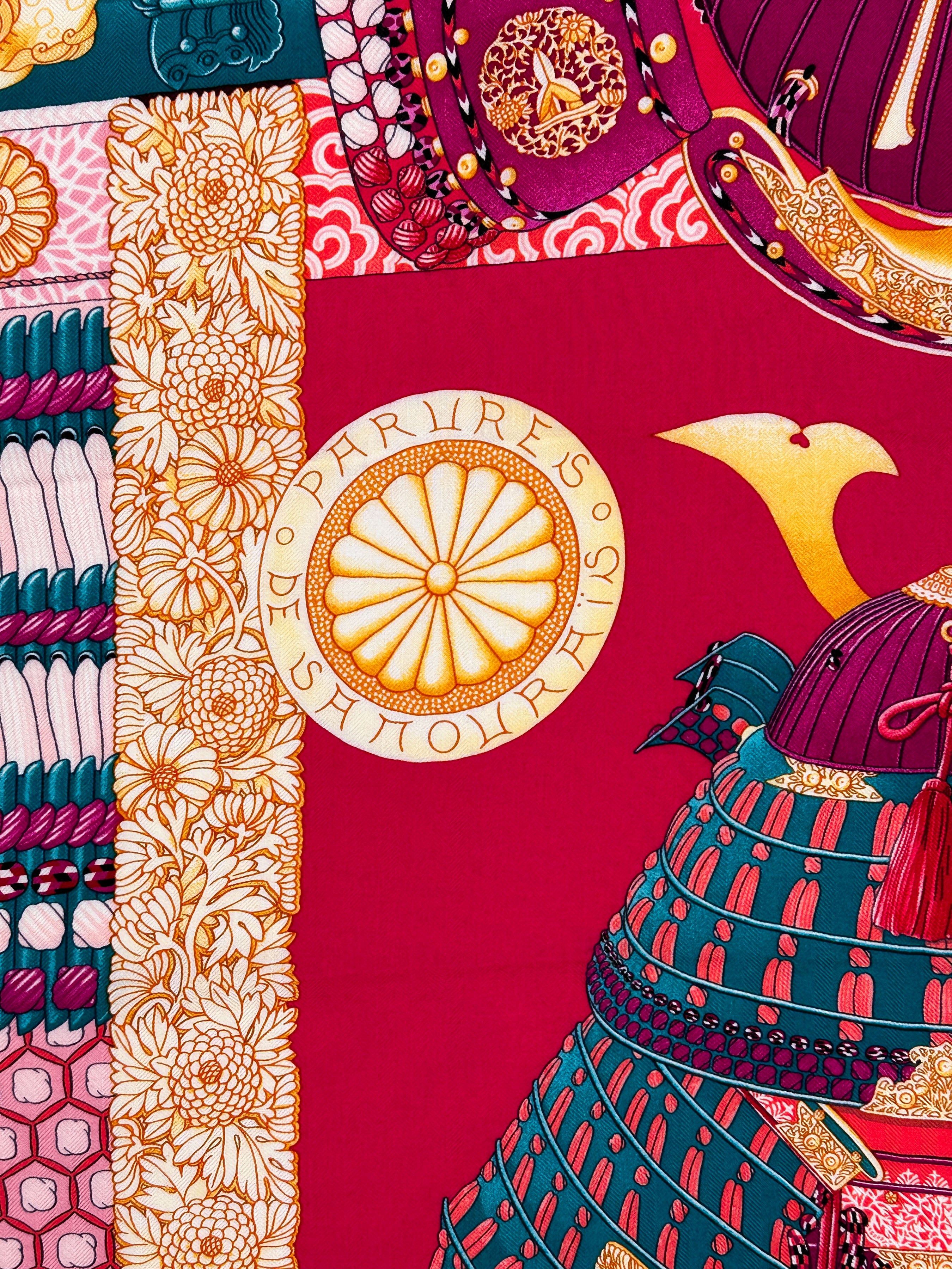 Hermès Parures de Samourais Cashmere Silk 140