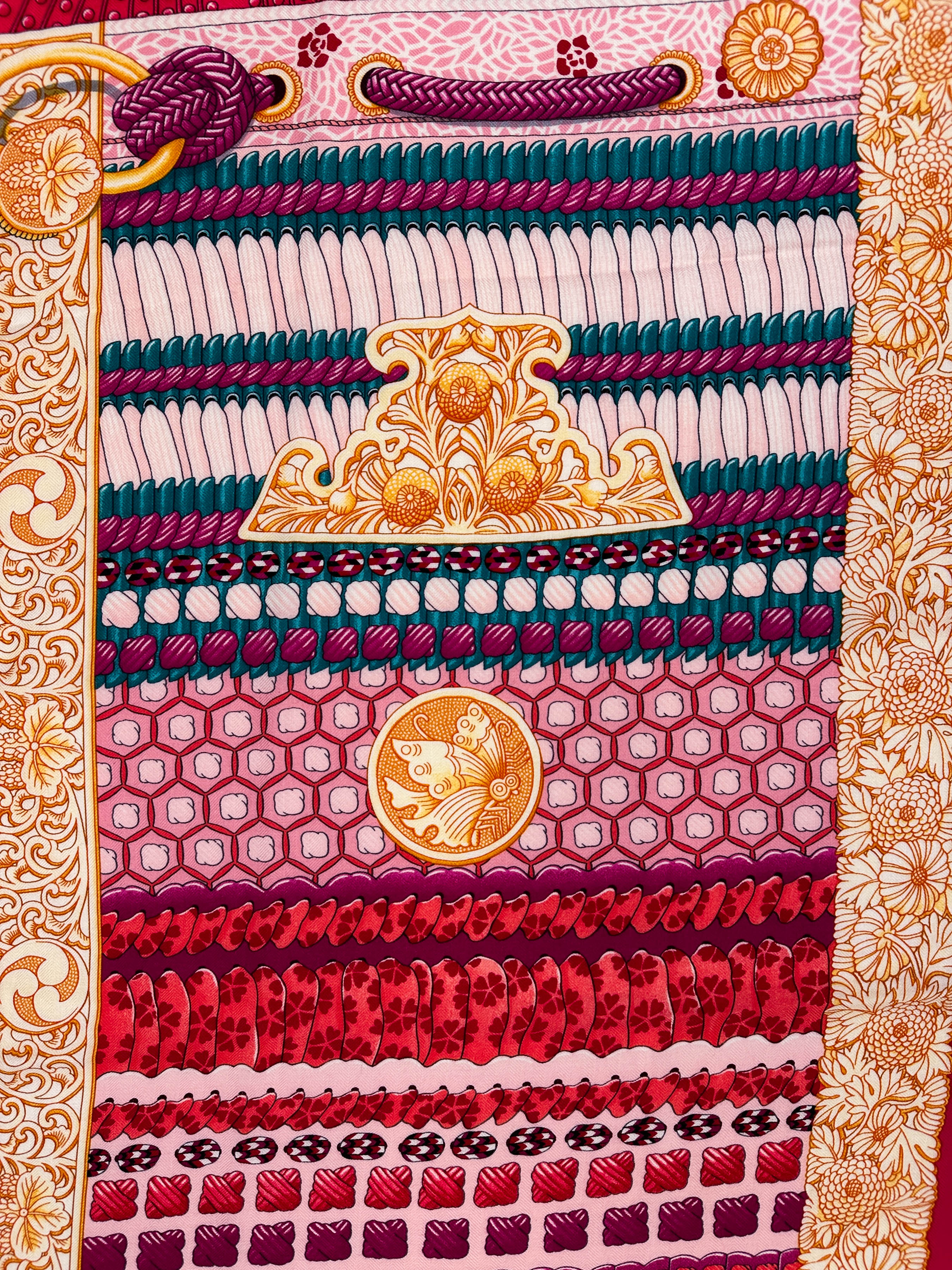 Hermès Parures de Samourais Cashmere Silk 140