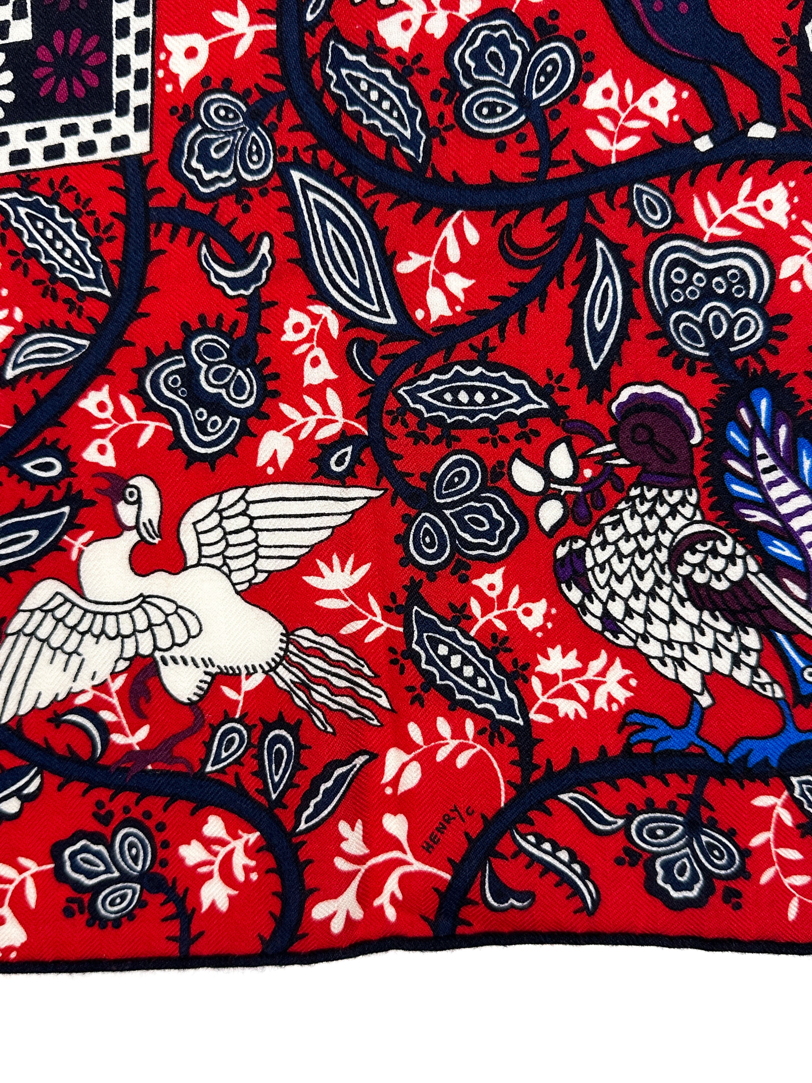 Hermès Jardins de Soie Cashmere Silk 140