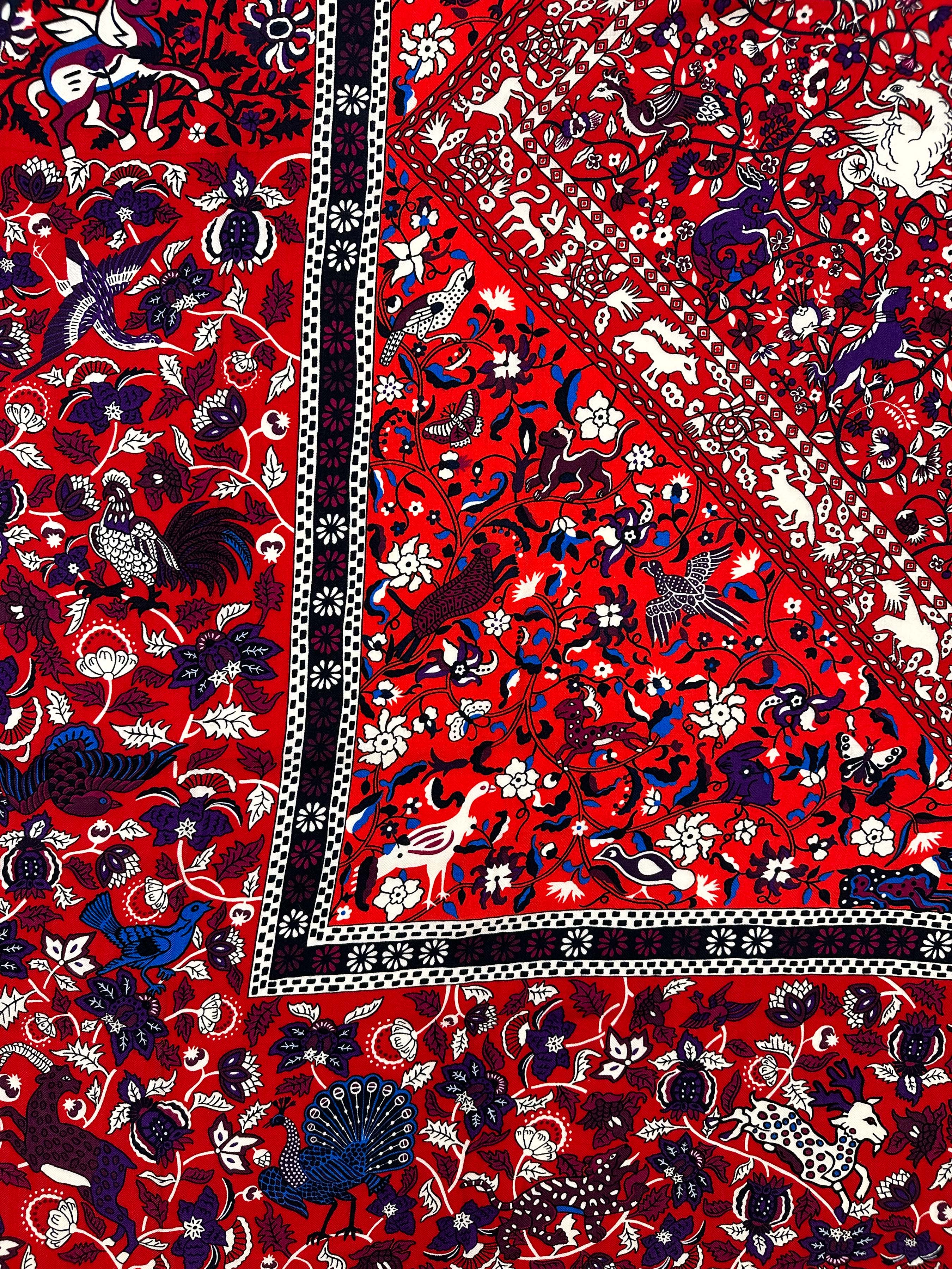 Hermès Jardins de Soie Cashmere Silk 140