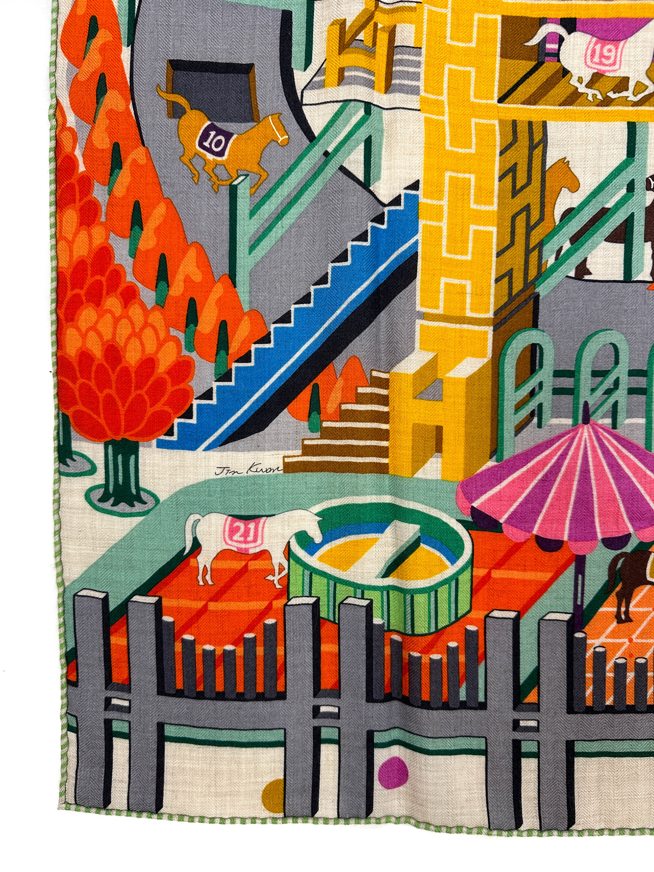 Hermès Horse Club Cashmere Silk 140