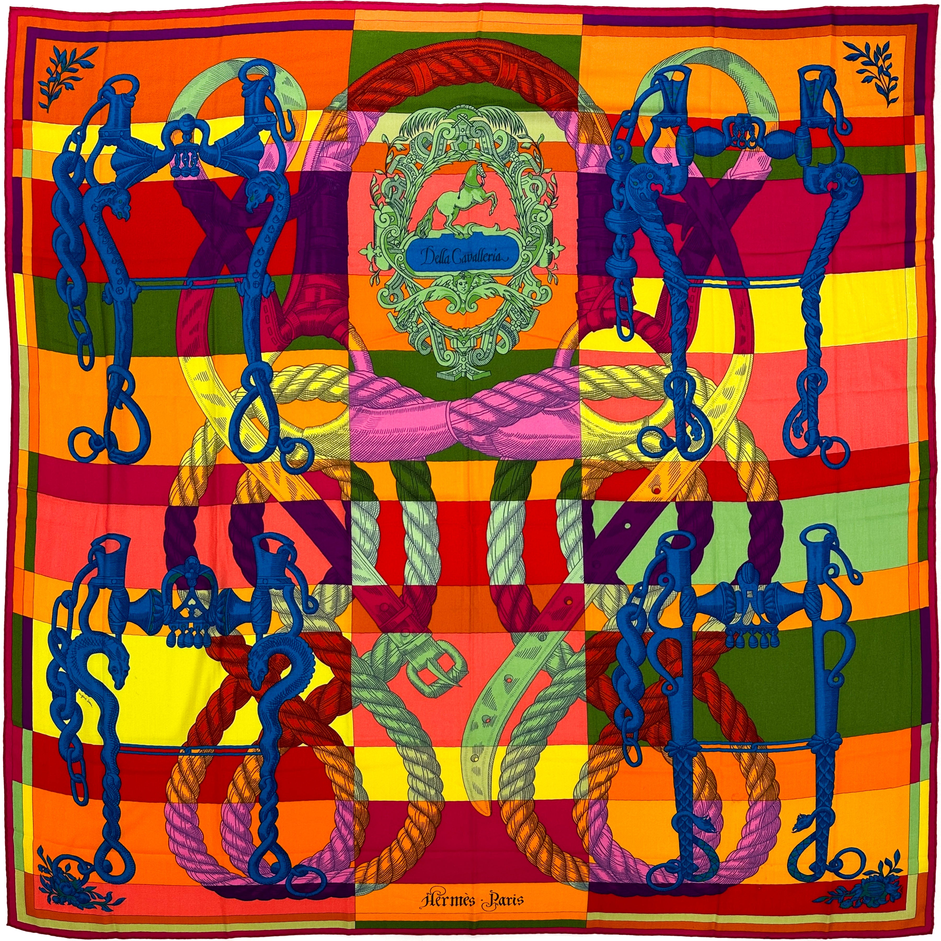 Hermès Della Cavalleria Cashmere Silk 140