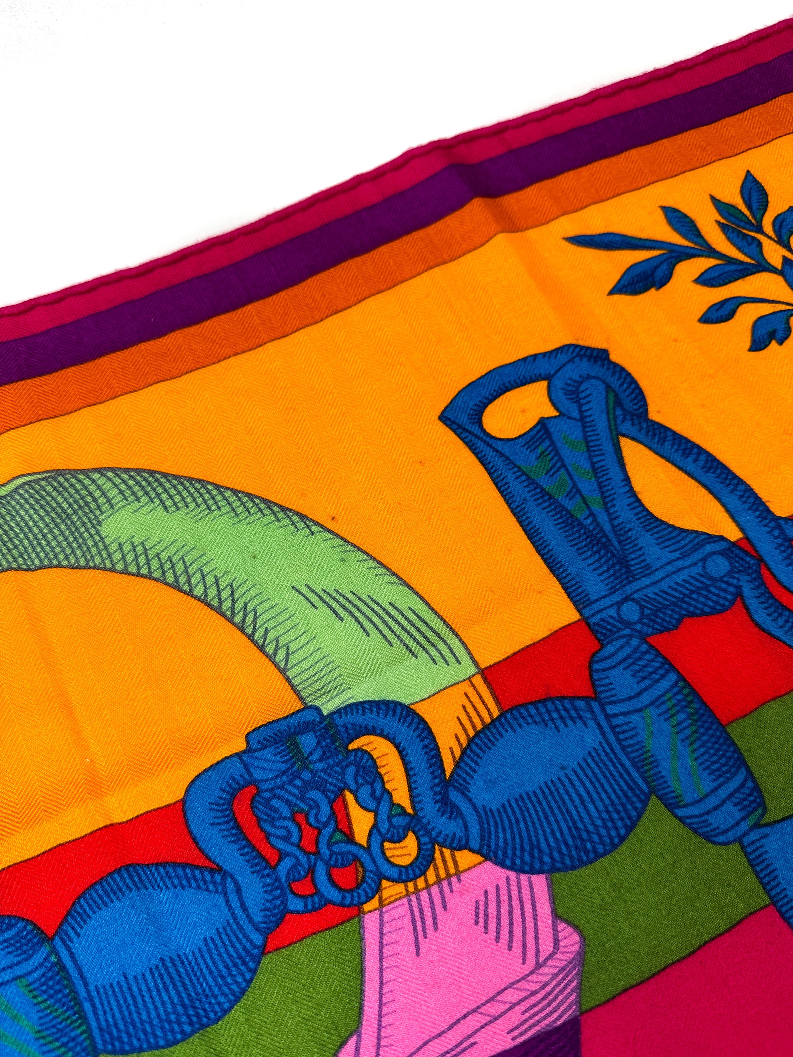 Hermès Della Cavalleria Cashmere Silk 140
