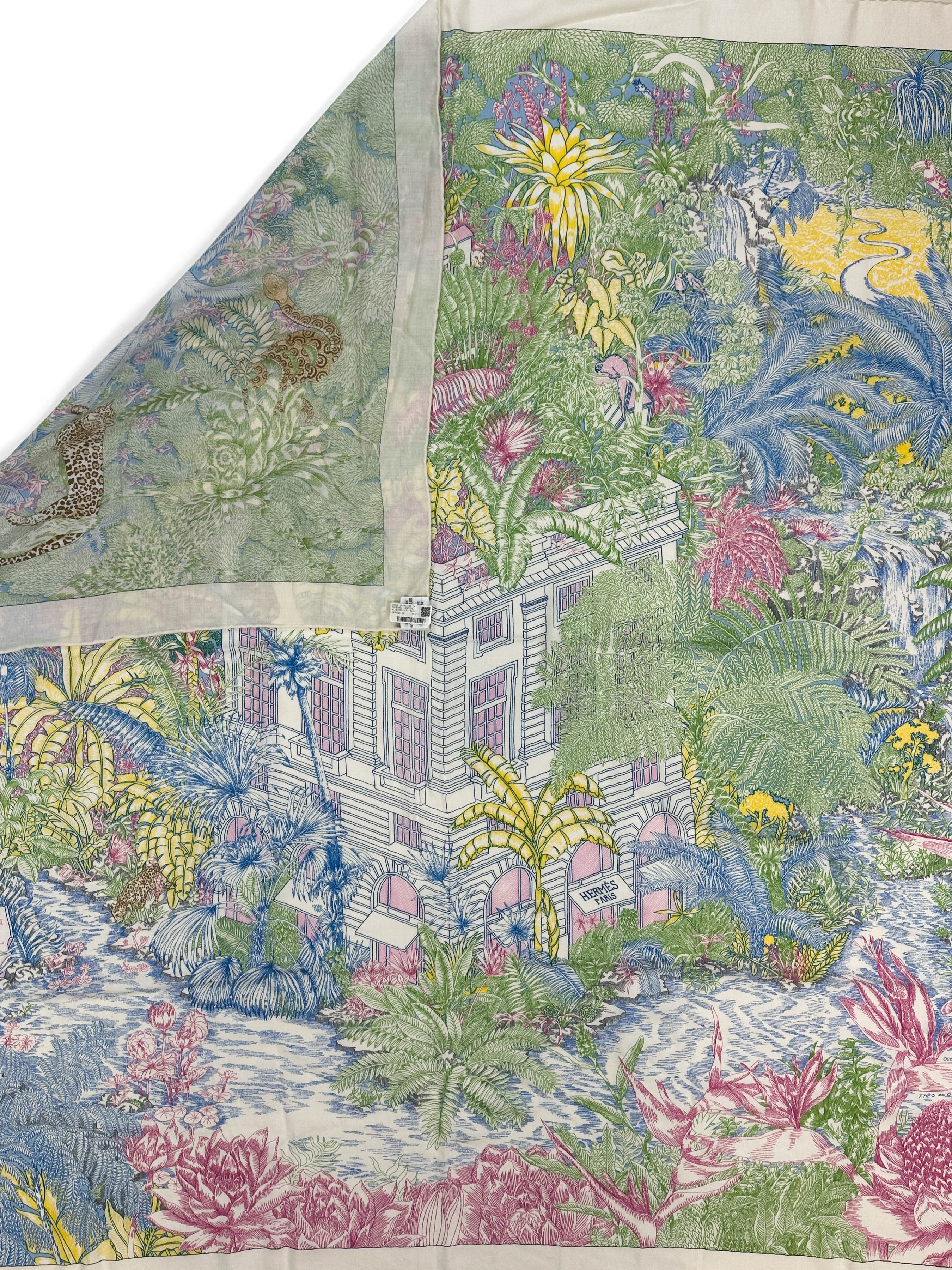 Hermès Faubourg Tropical Cashmere Silk 140