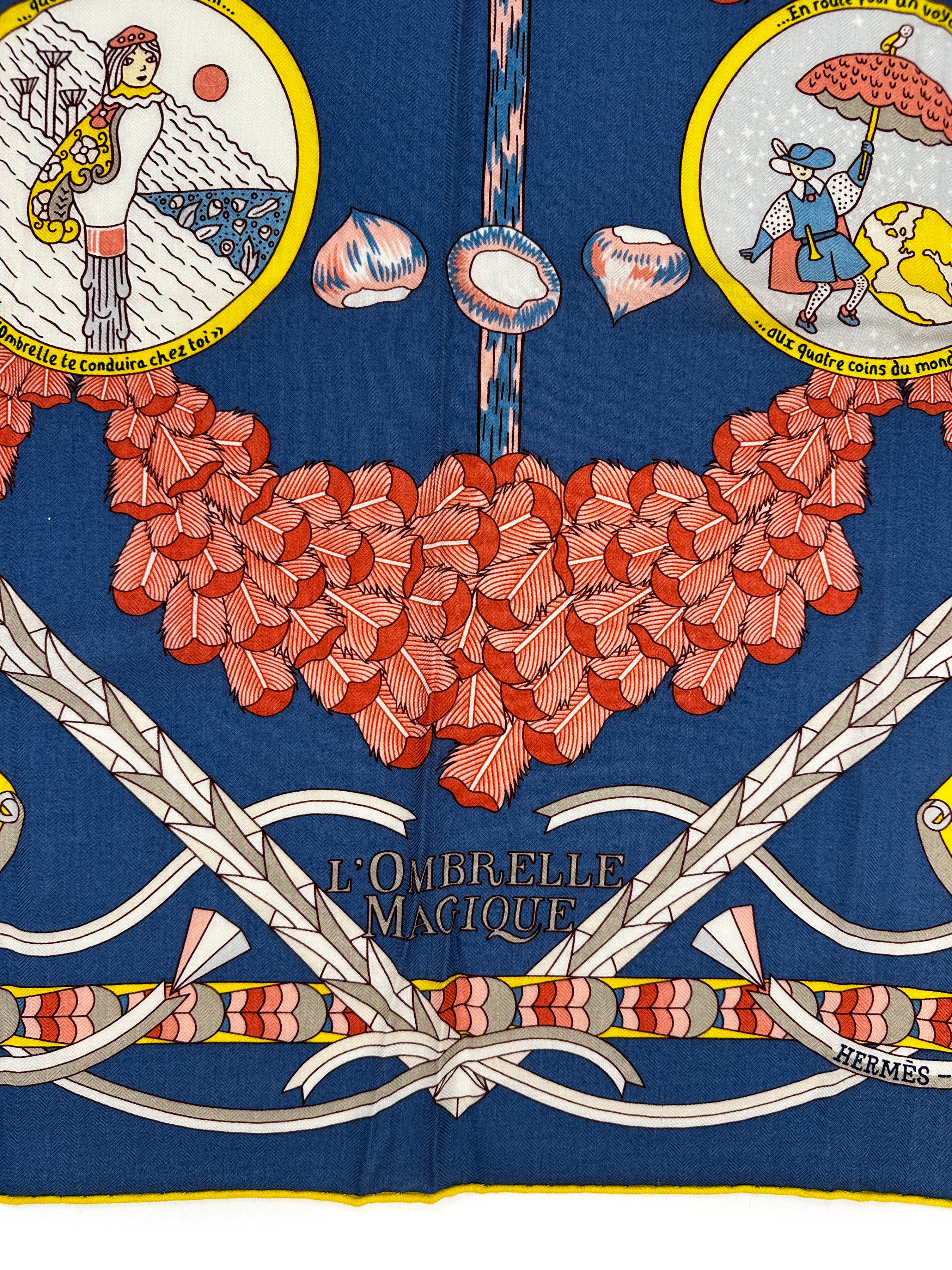 Hermès L'Ombrelle Magique Cashmere Silk 140