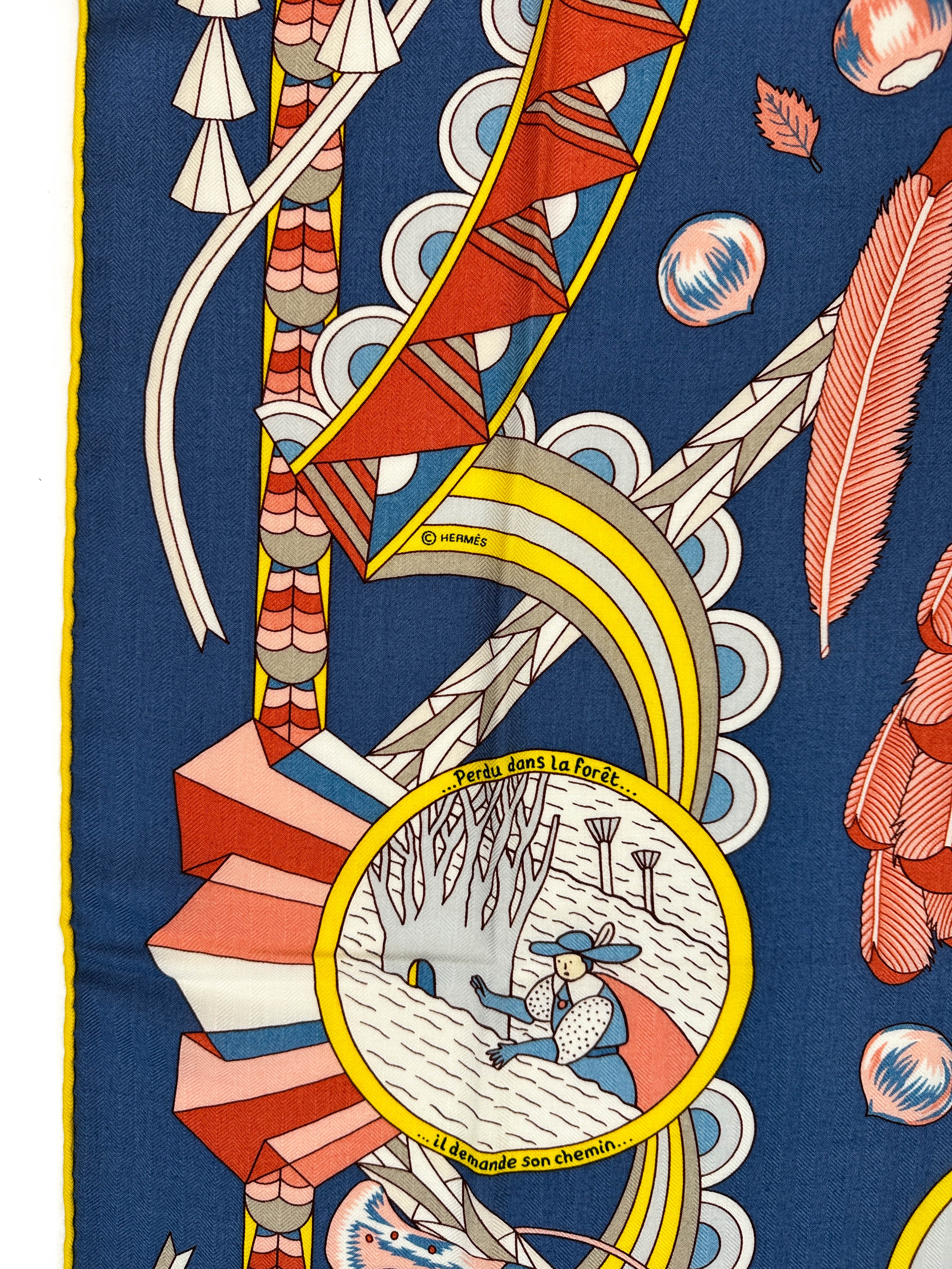 Hermès L'Ombrelle Magique Cashmere Silk 140