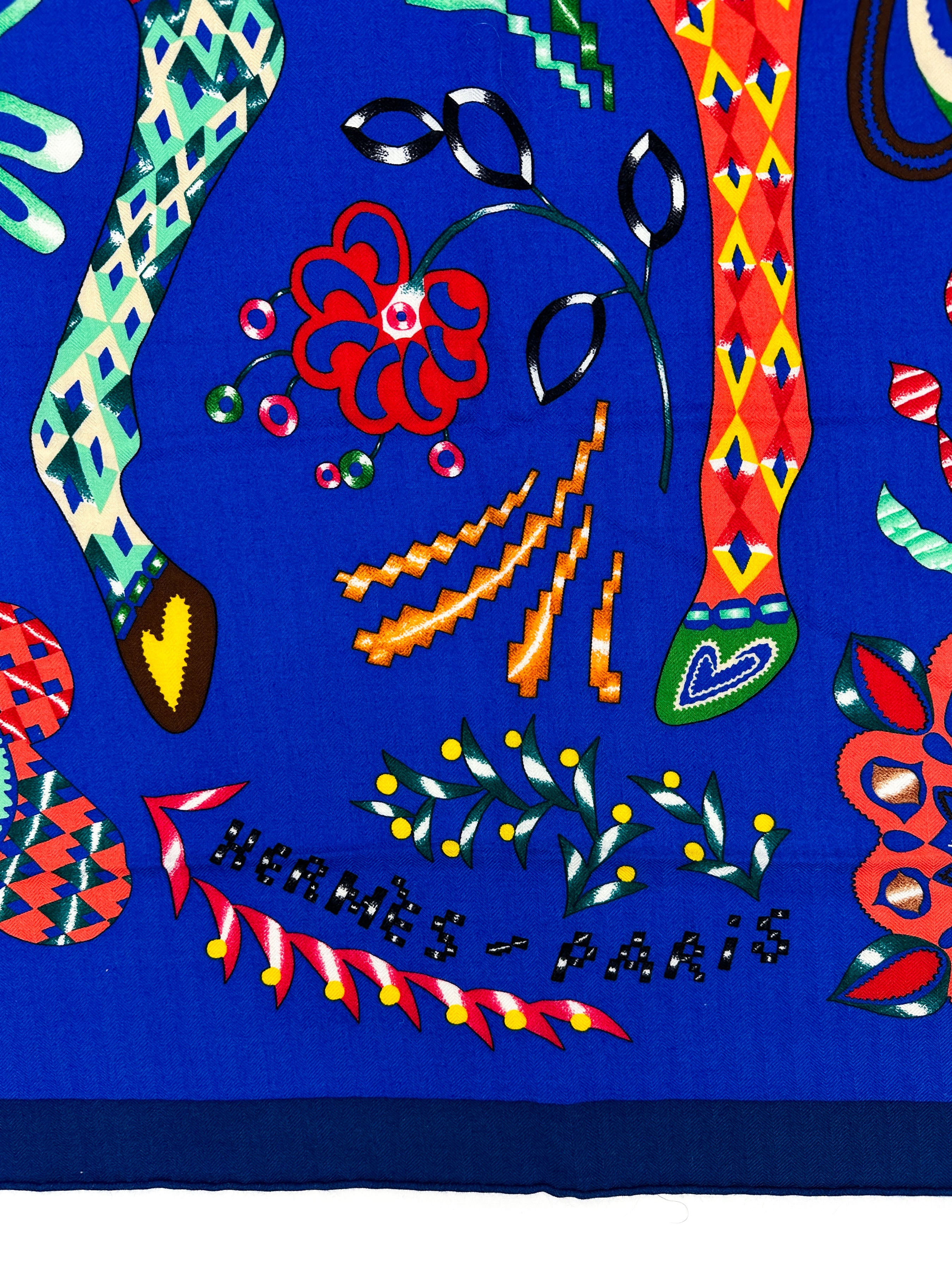 Hermès En Attendant Ulysse Cashmere Silk 140