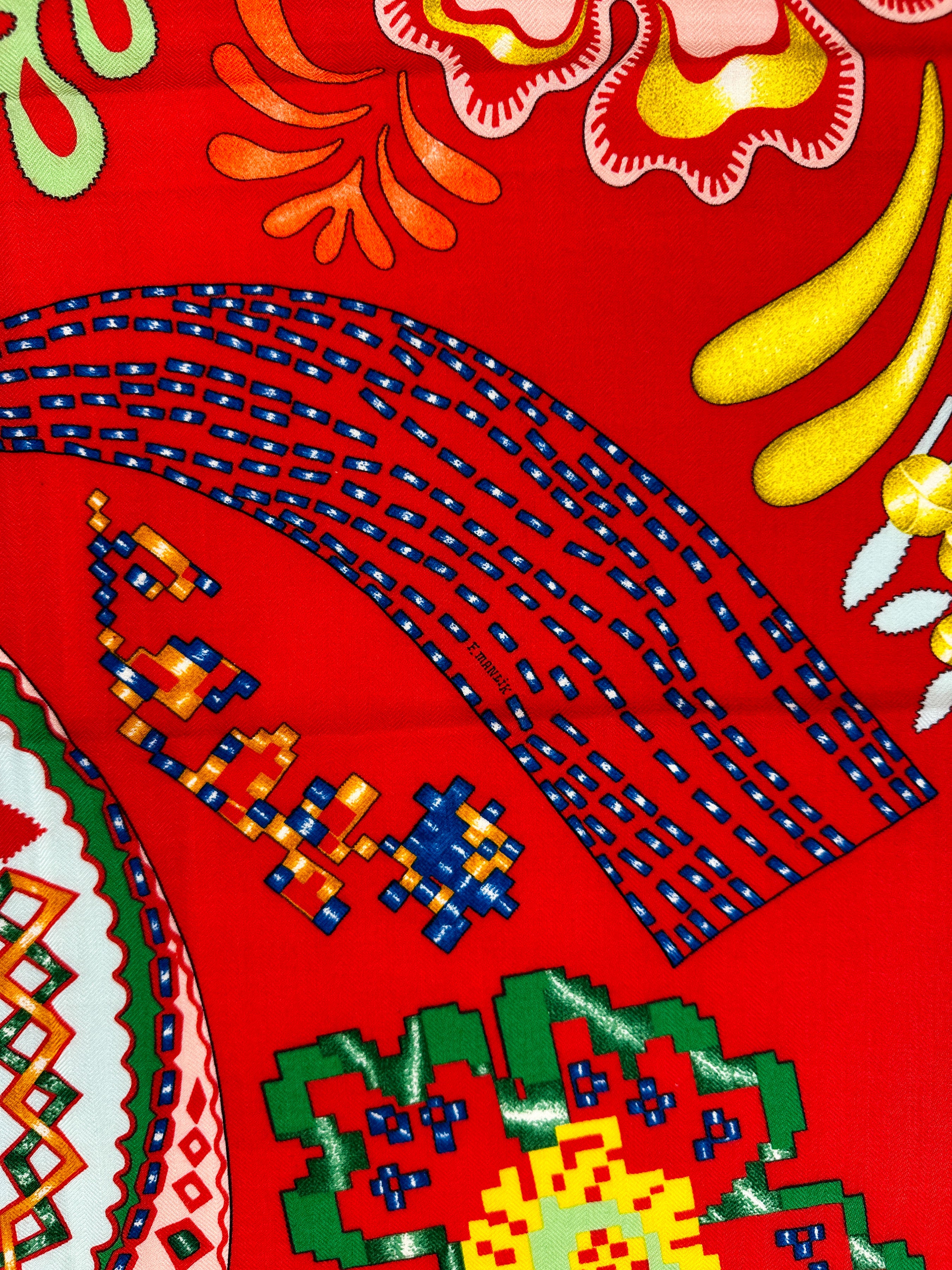 Hermès En Attendant Ulysse Cashmere Silk 140