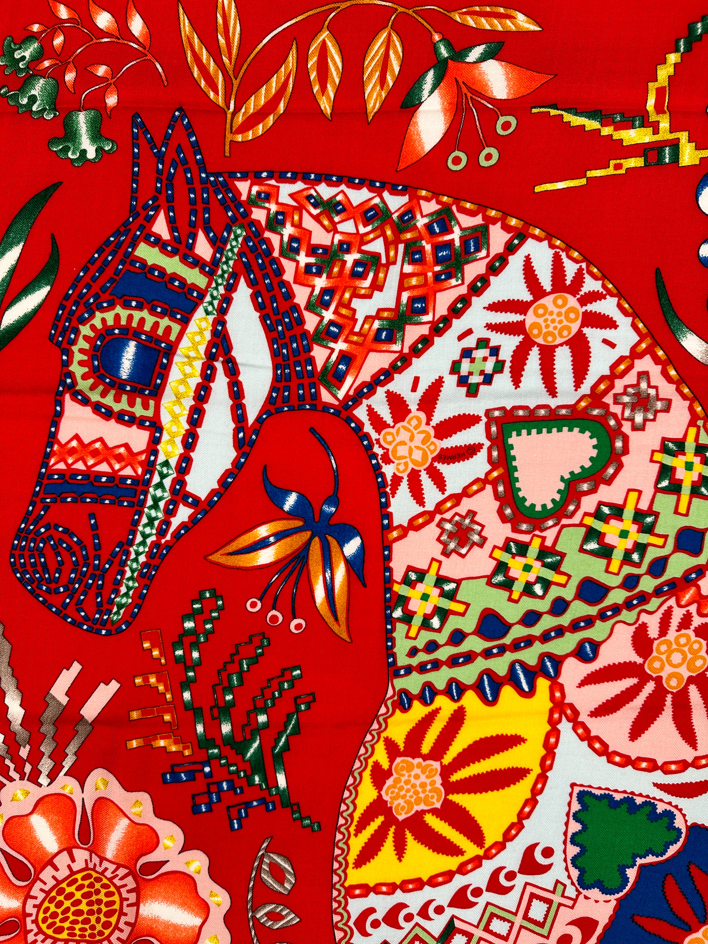 Hermès En Attendant Ulysse Cashmere Silk 140
