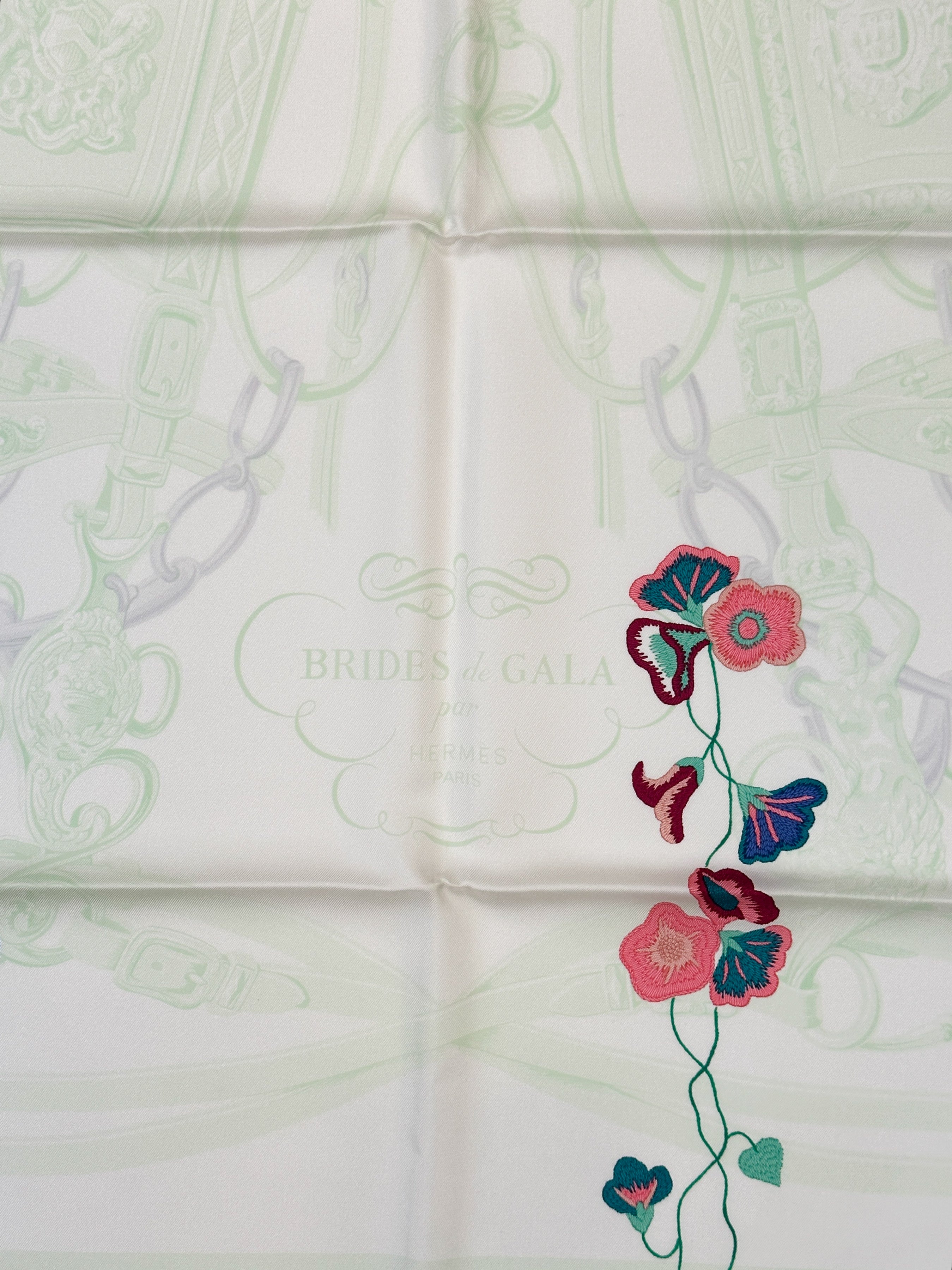 Hermès Brides Fleuries 90