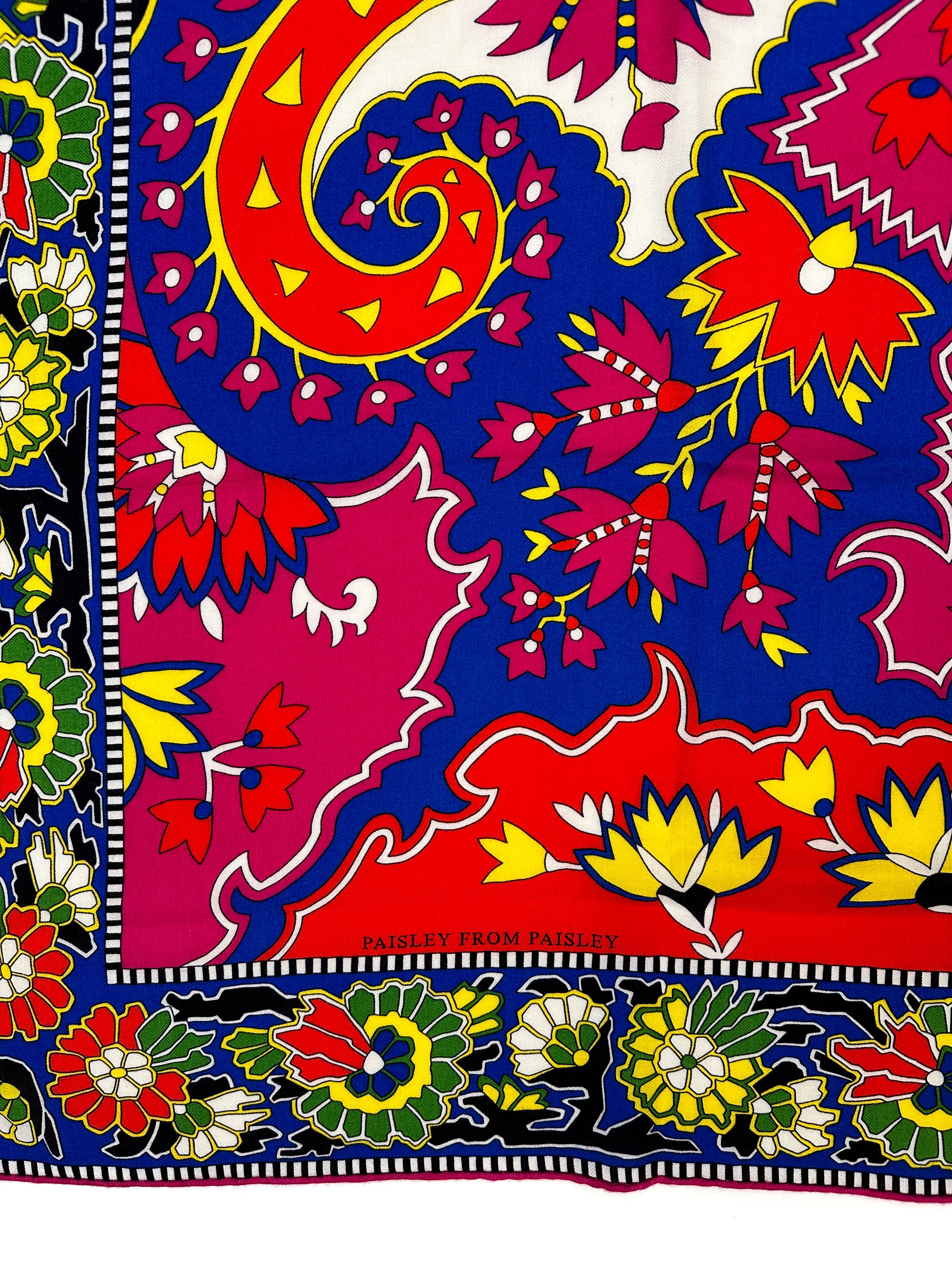 Hermès Paisley From Paisley Cashmere Silk 140