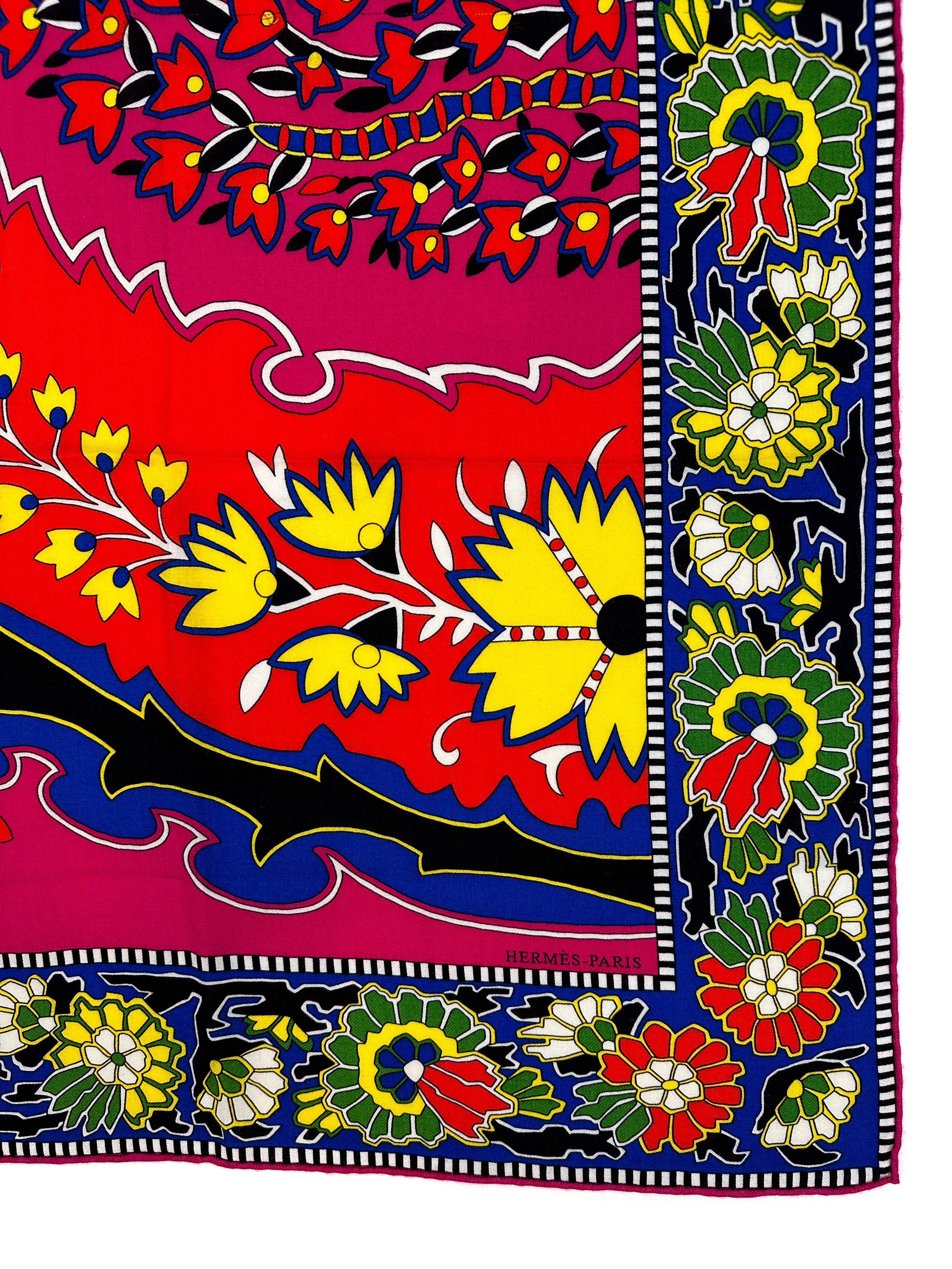 Hermès Paisley From Paisley Cashmere Silk 140