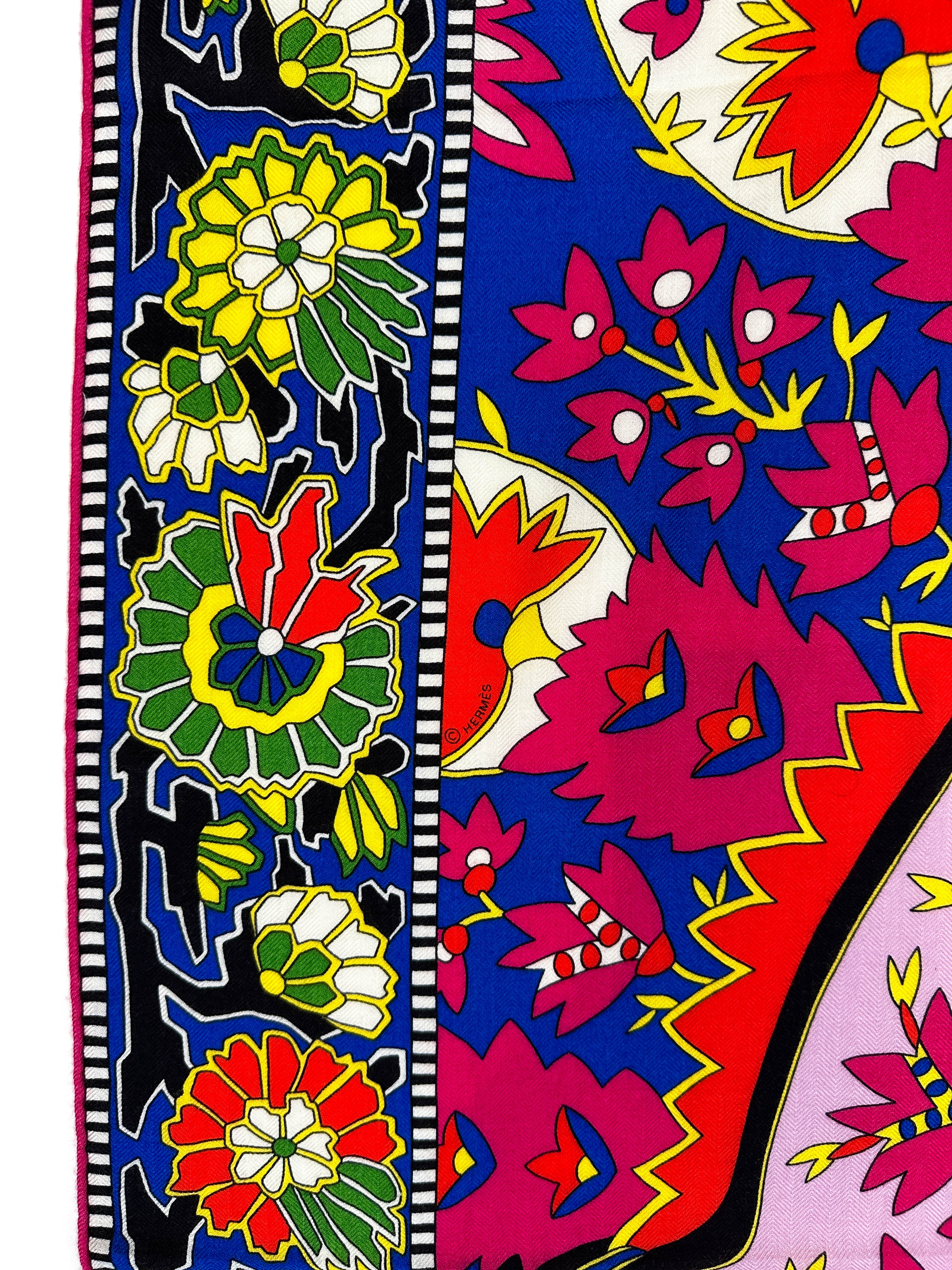 Hermès Paisley From Paisley Cashmere Silk 140