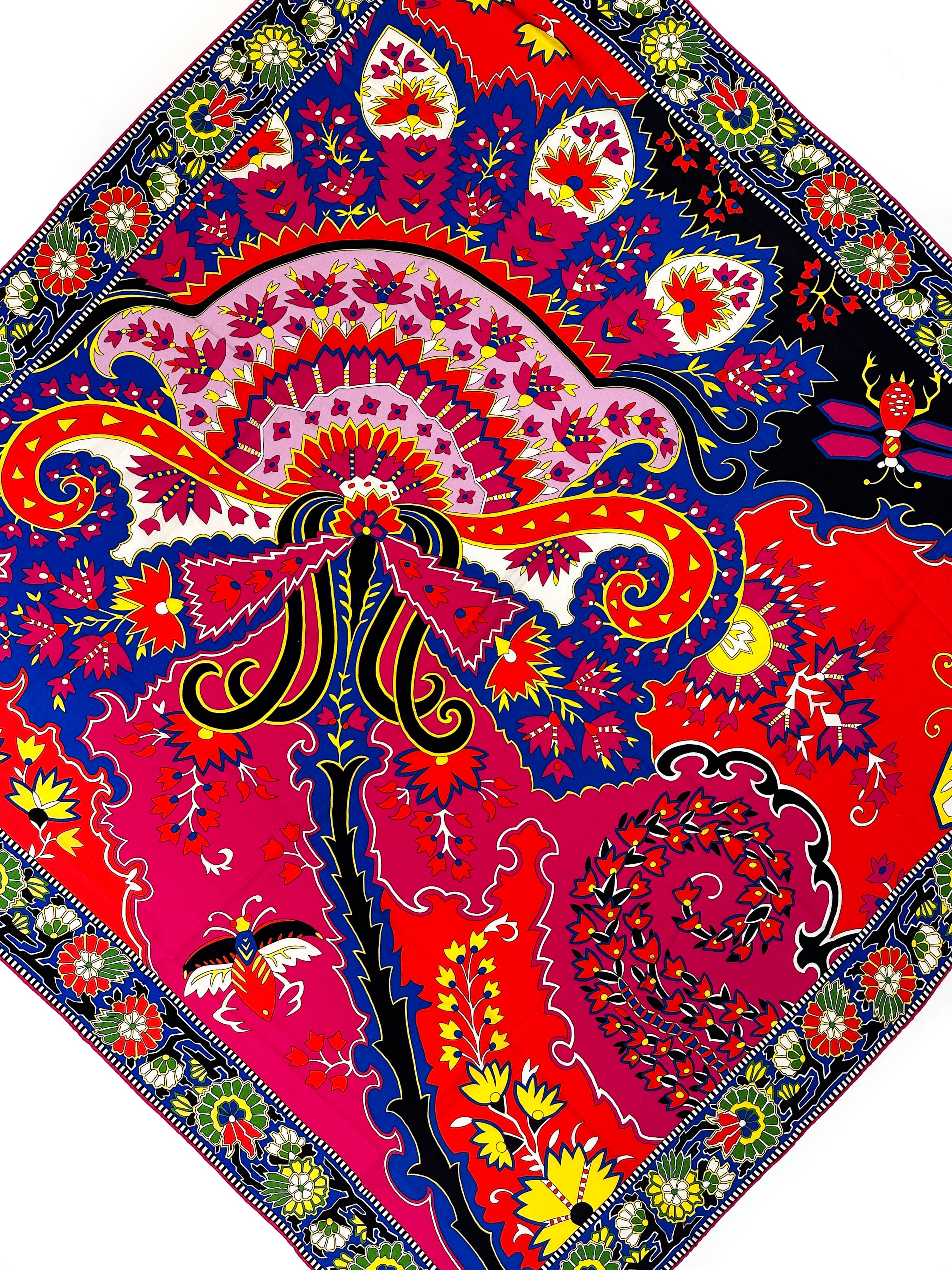 Hermès Paisley From Paisley Cashmere Silk 140