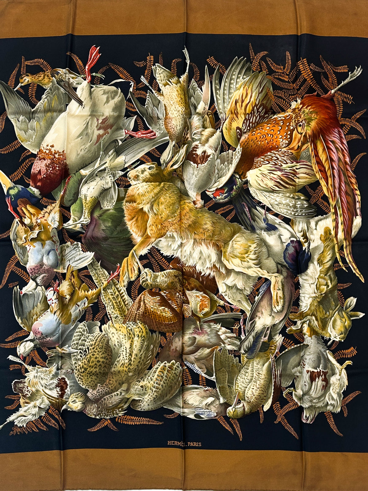 Hermès Gibiers Silk 90
