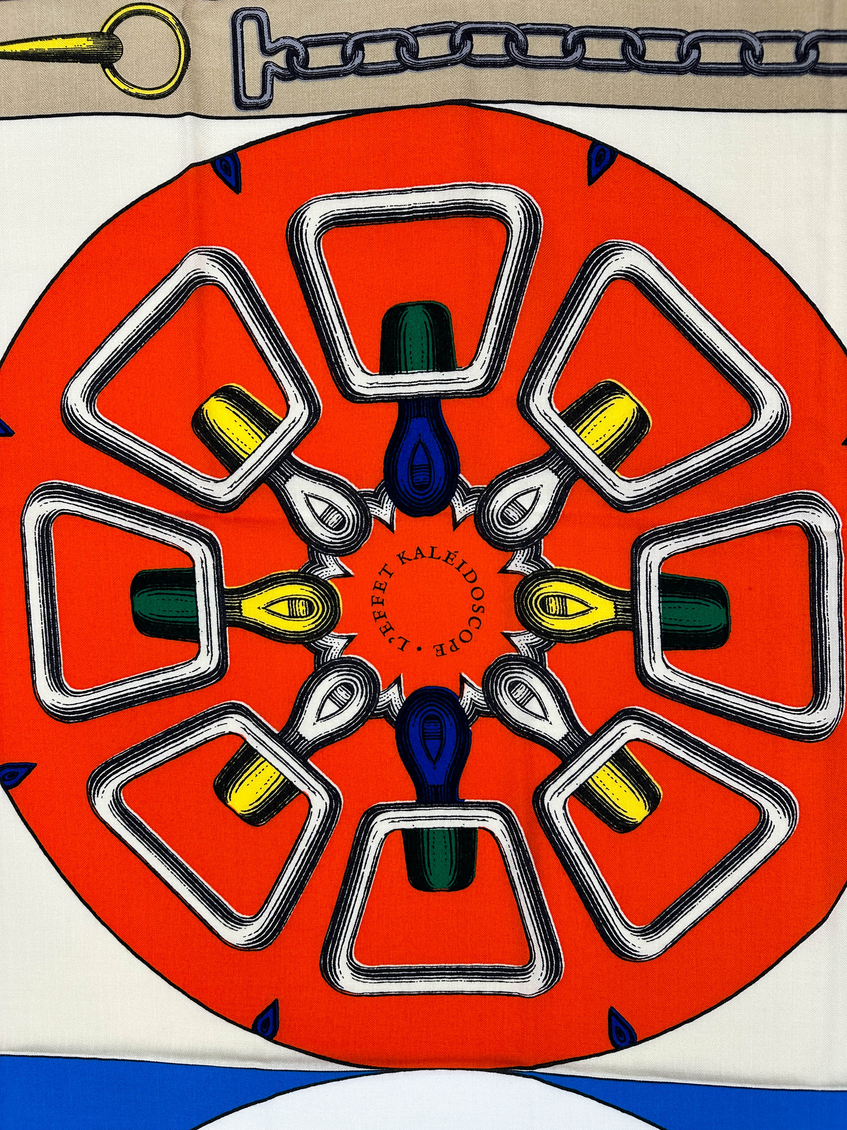 Hermès Effet Kaleidoscope Cashmere Silk 140