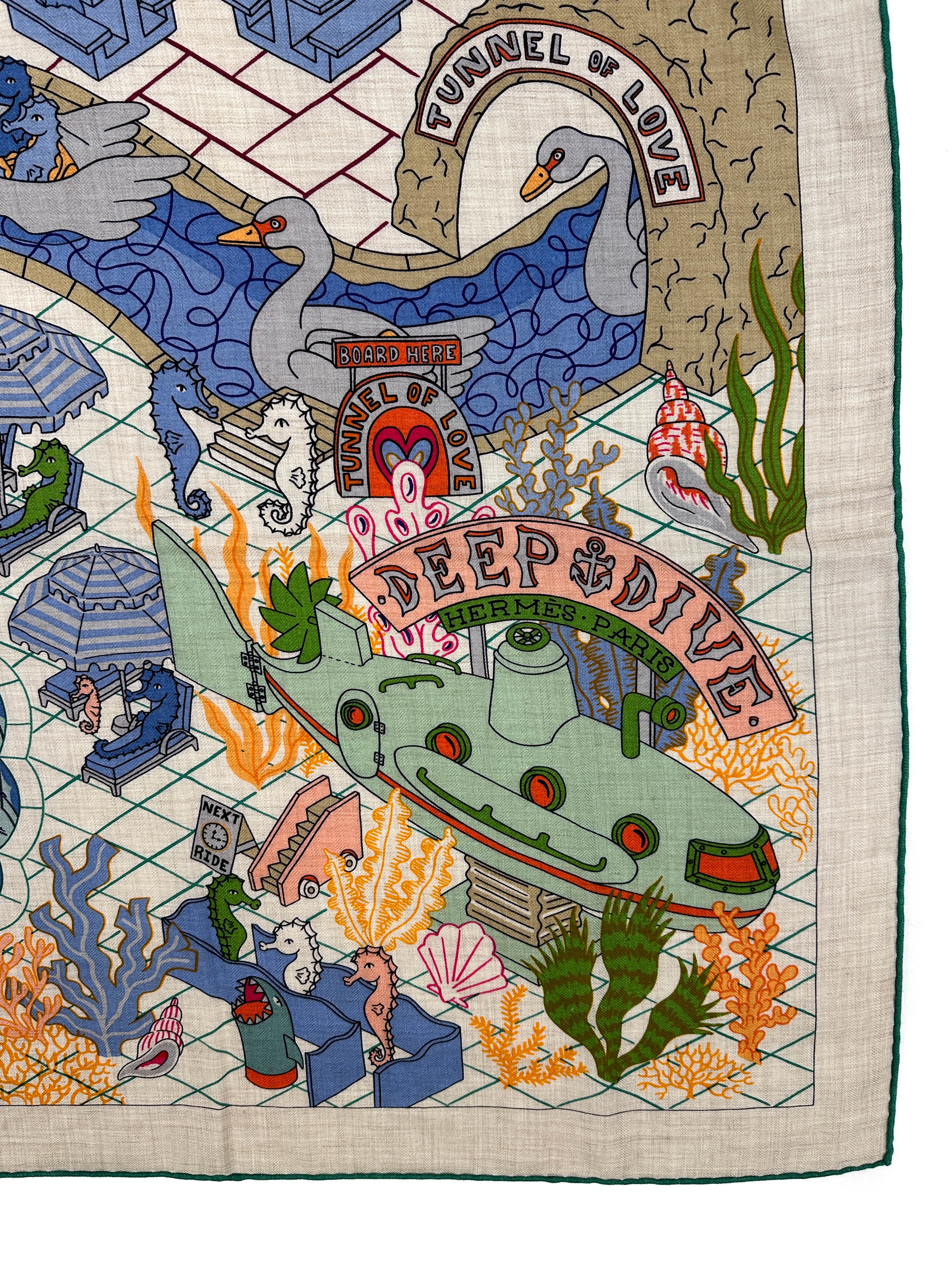 Hermès Splash Park Cashmere Silk 140