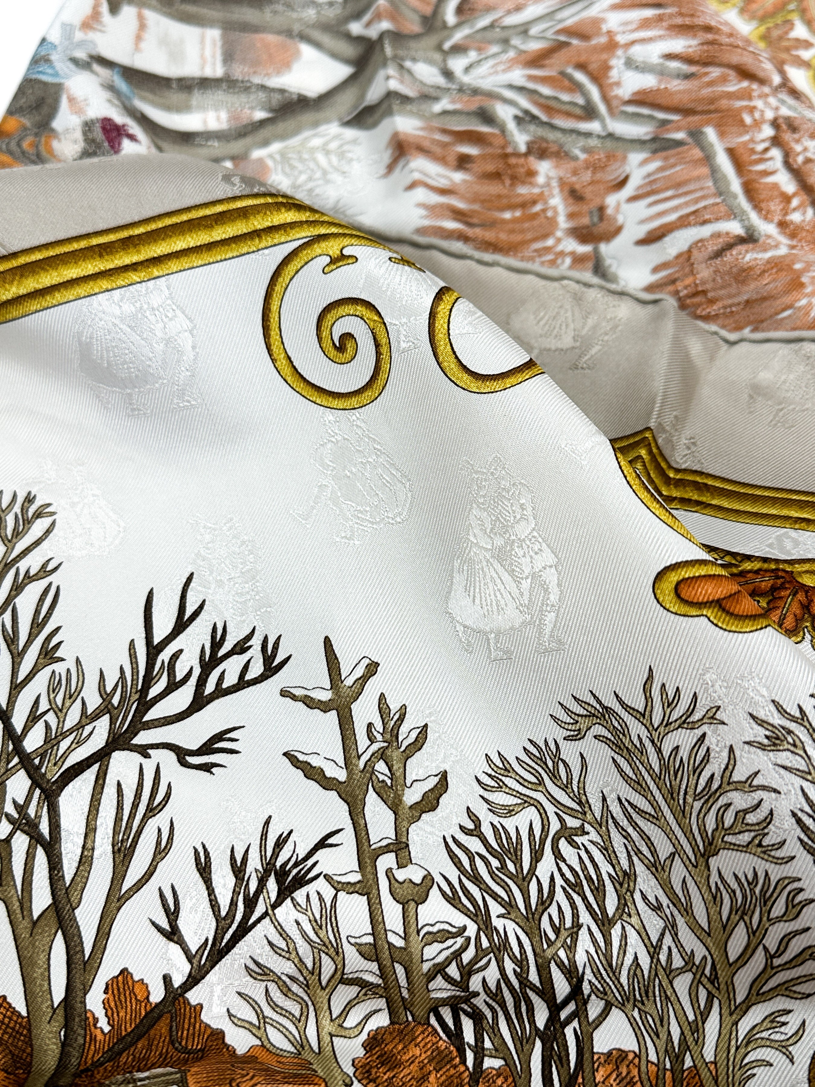 Hermès Joies d'Hiver Jacquard 90