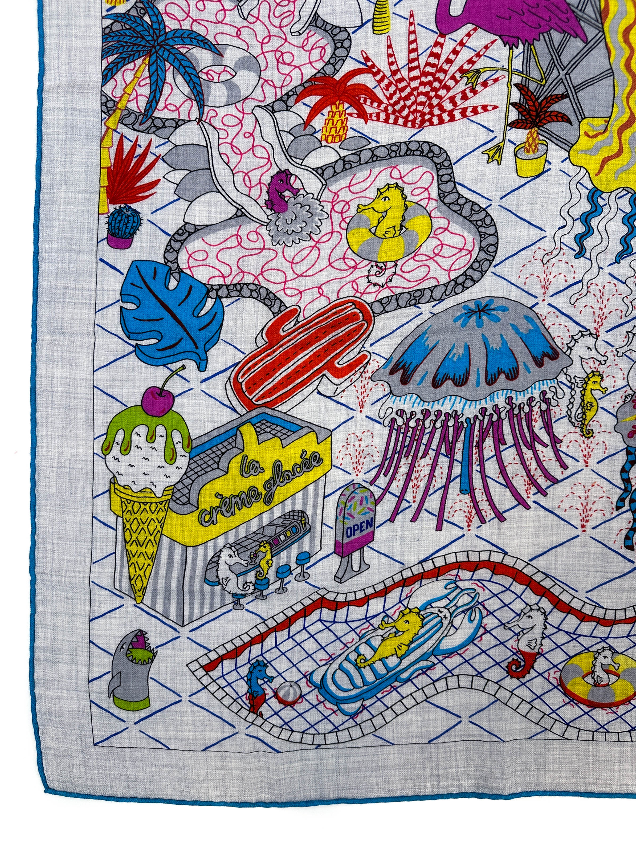 Hermès Splash Park Cashmere Silk 140
