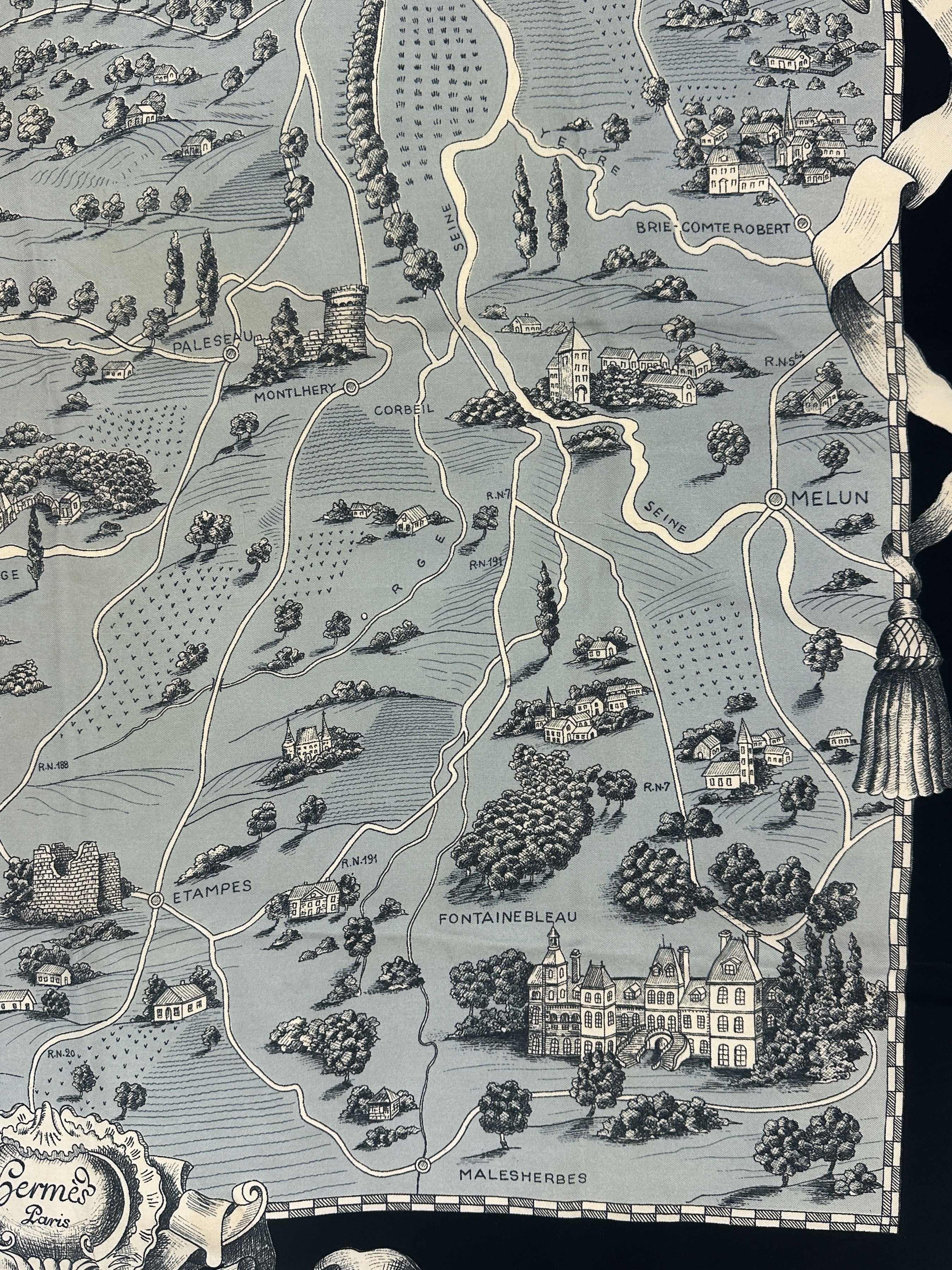 Hermès Les Chemins de l'Île de France 90 *C. 1952*