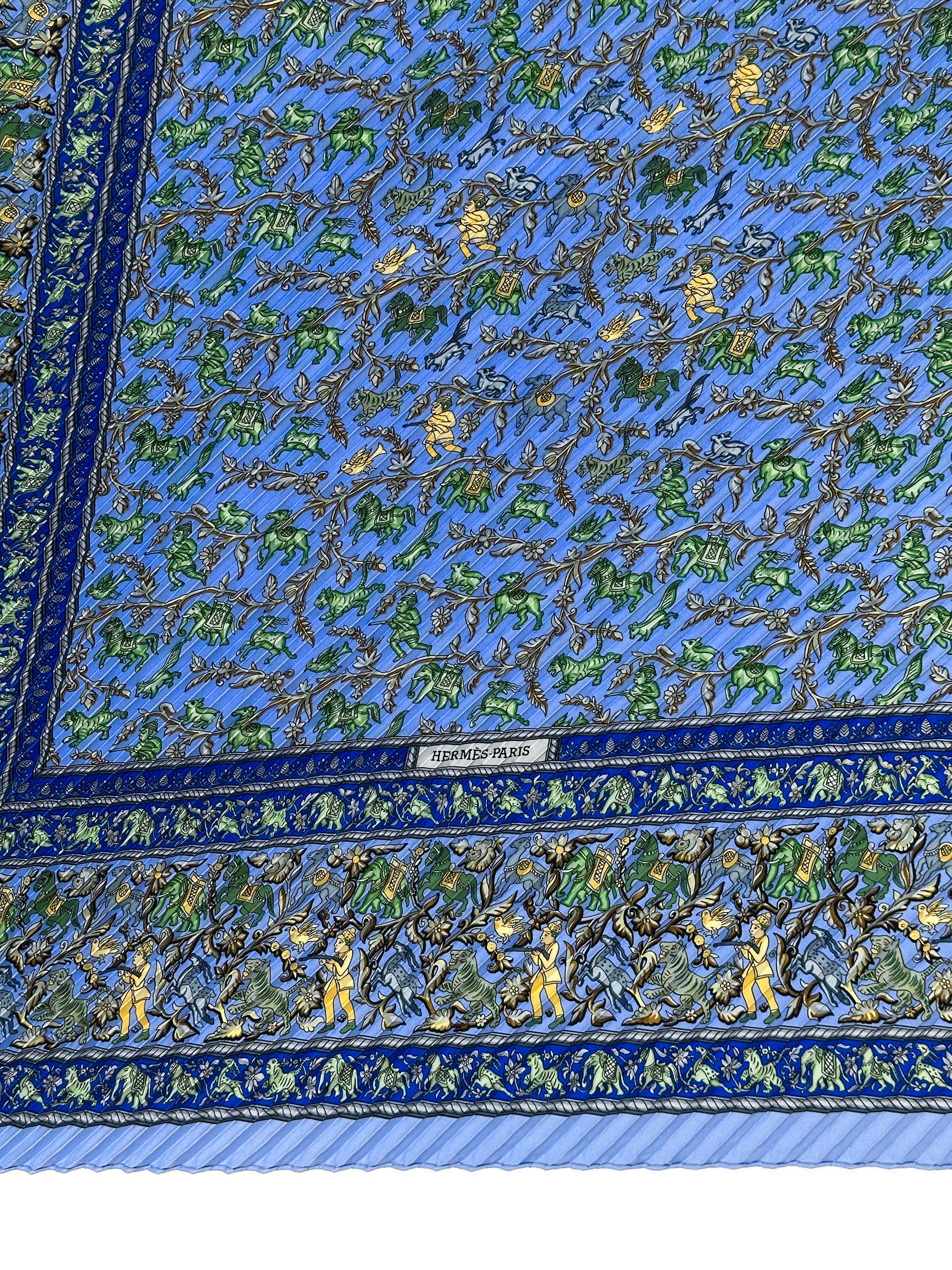 Hermès Chasse en Inde Plissé 90