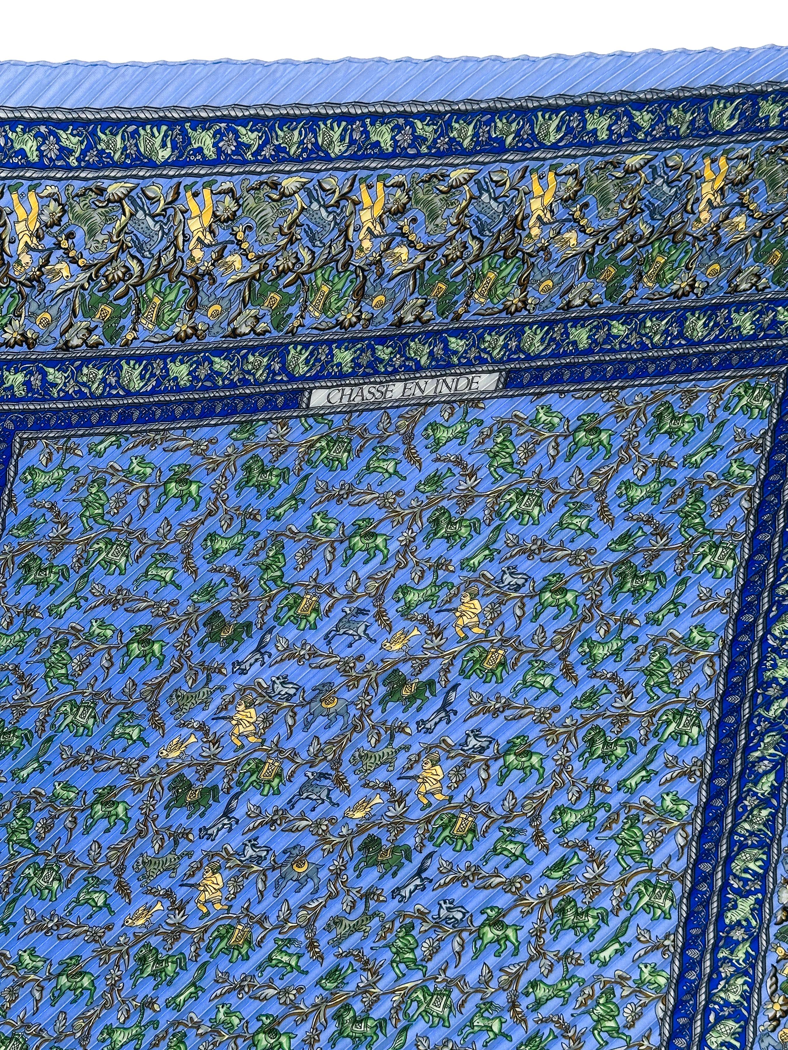 Hermès Chasse en Inde Plissé 90