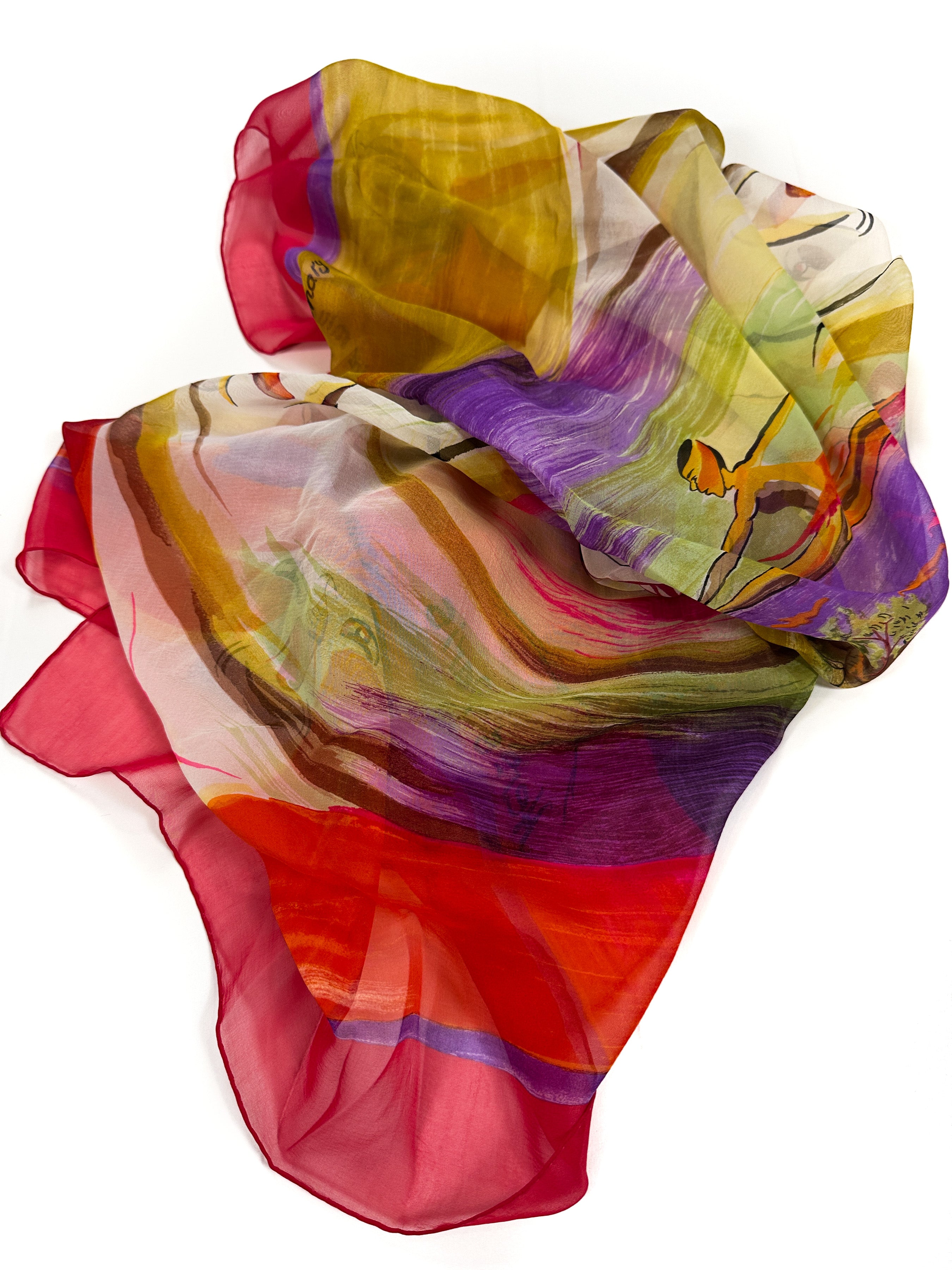 Hermès Smiles In Third Millenary Mousseline 90