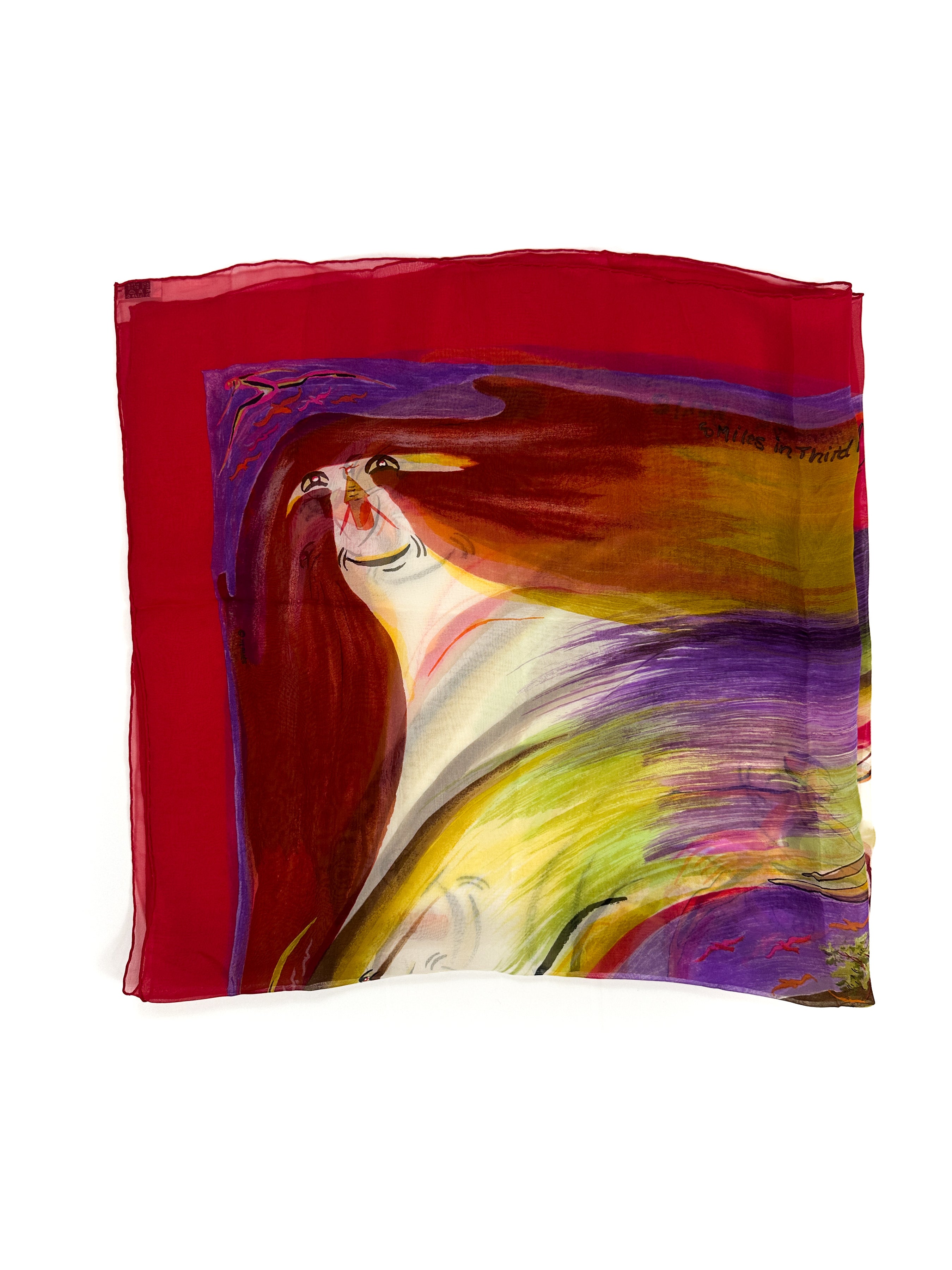 Hermès Smiles In Third Millenary Mousseline 90