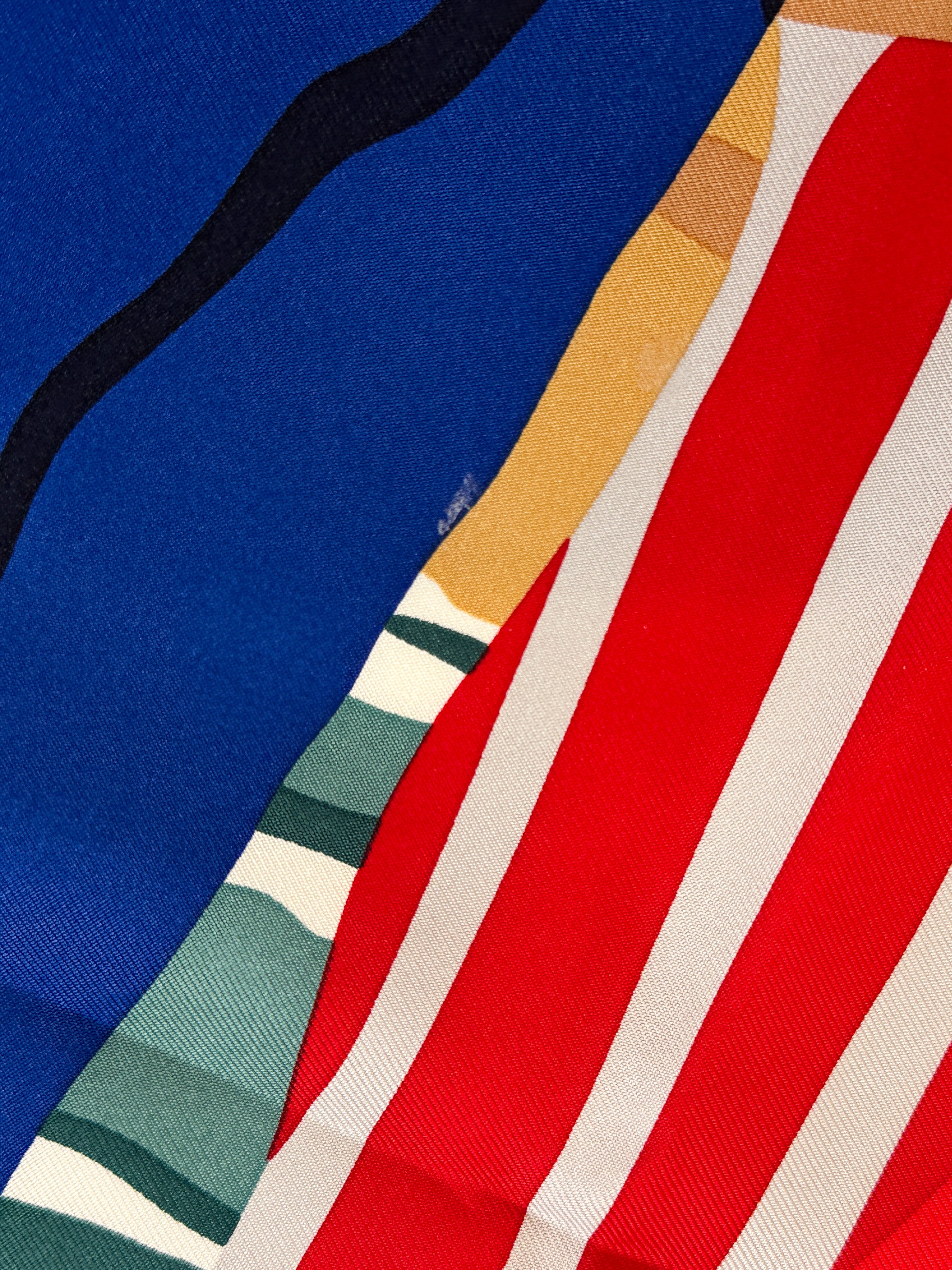 Hermès Charmes des Plages Normandes Silk Shawl