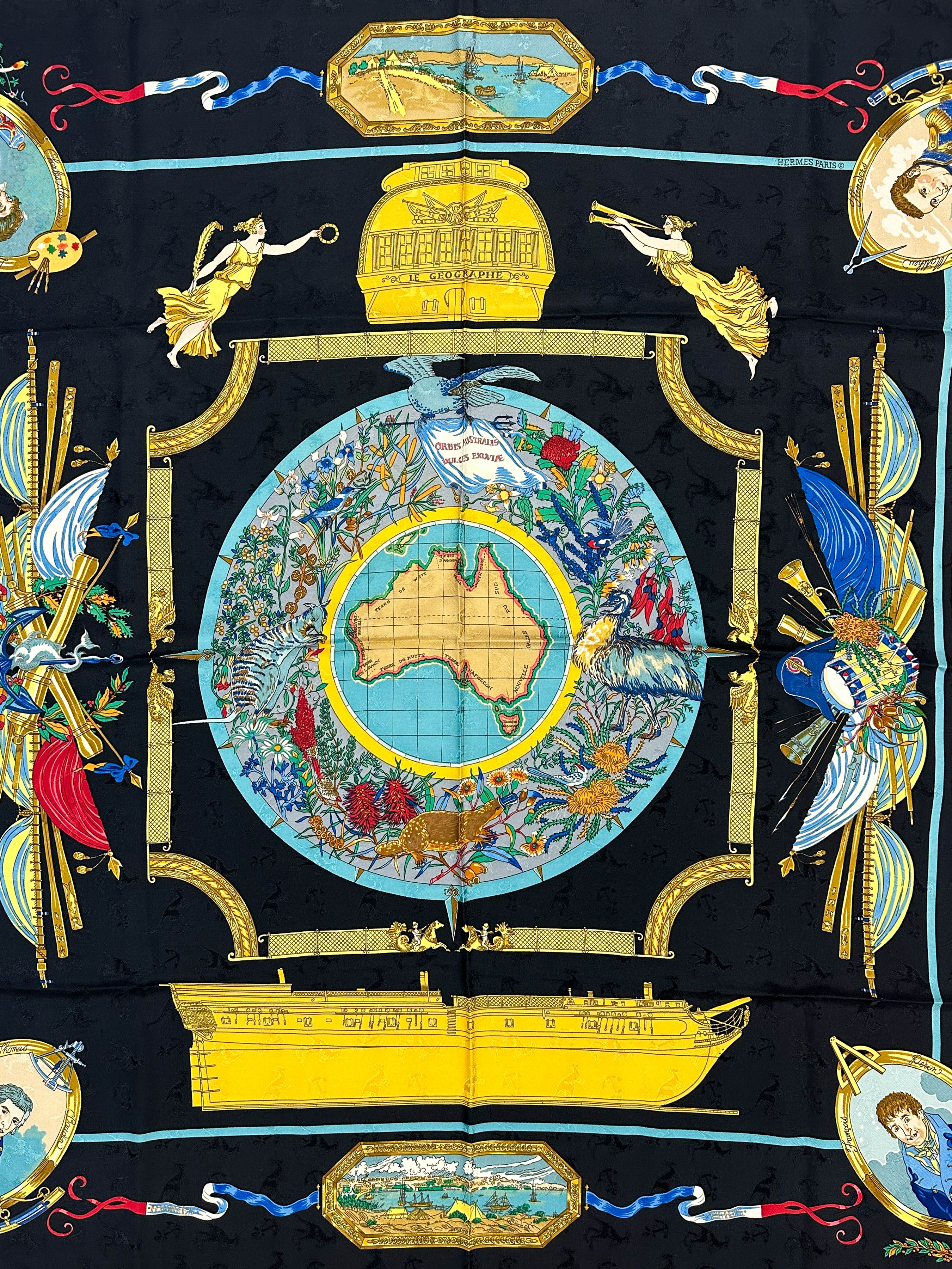 Hermès Le Géographe Jacquard 90