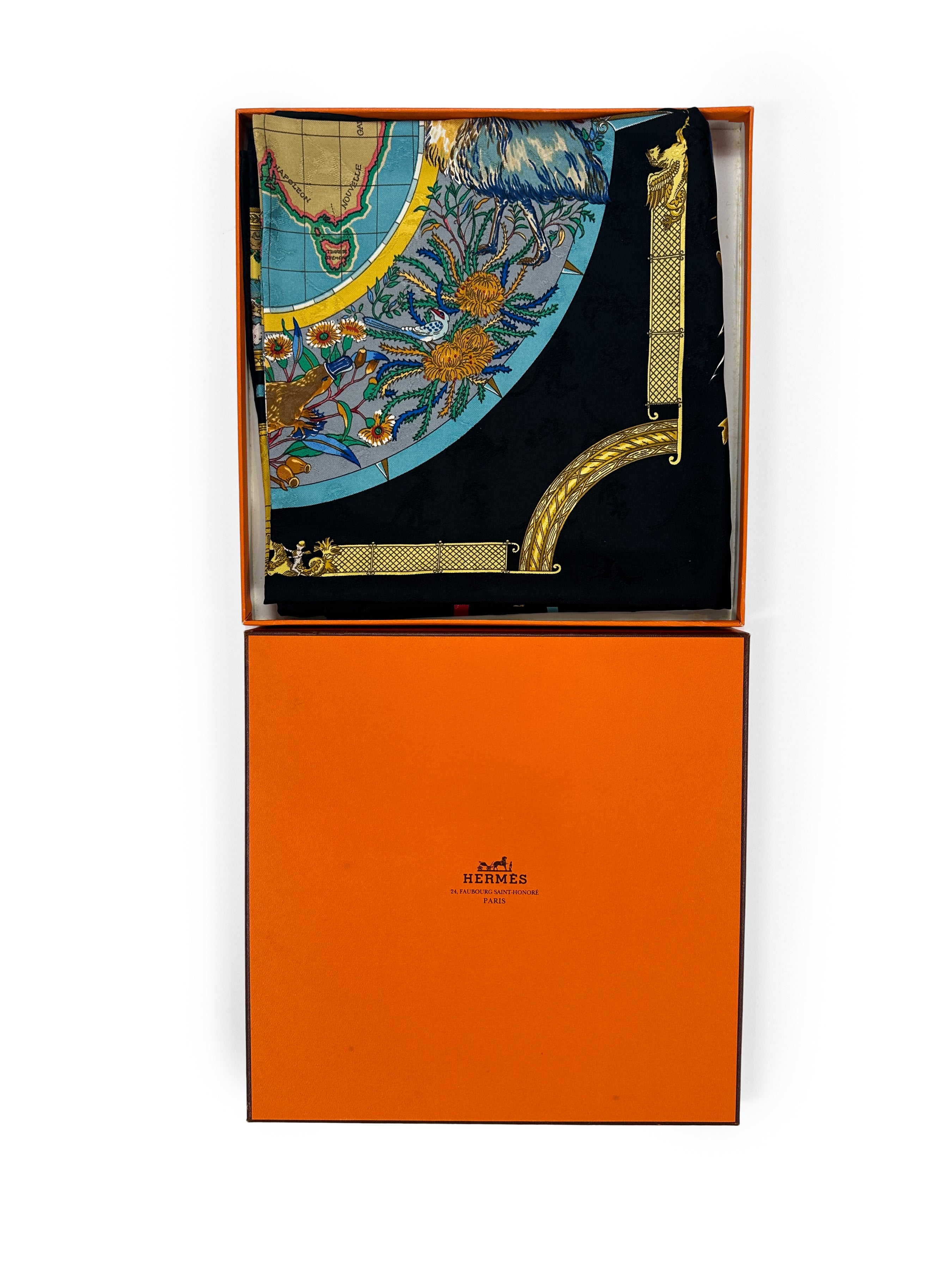 Hermès Le Géographe Jacquard 90