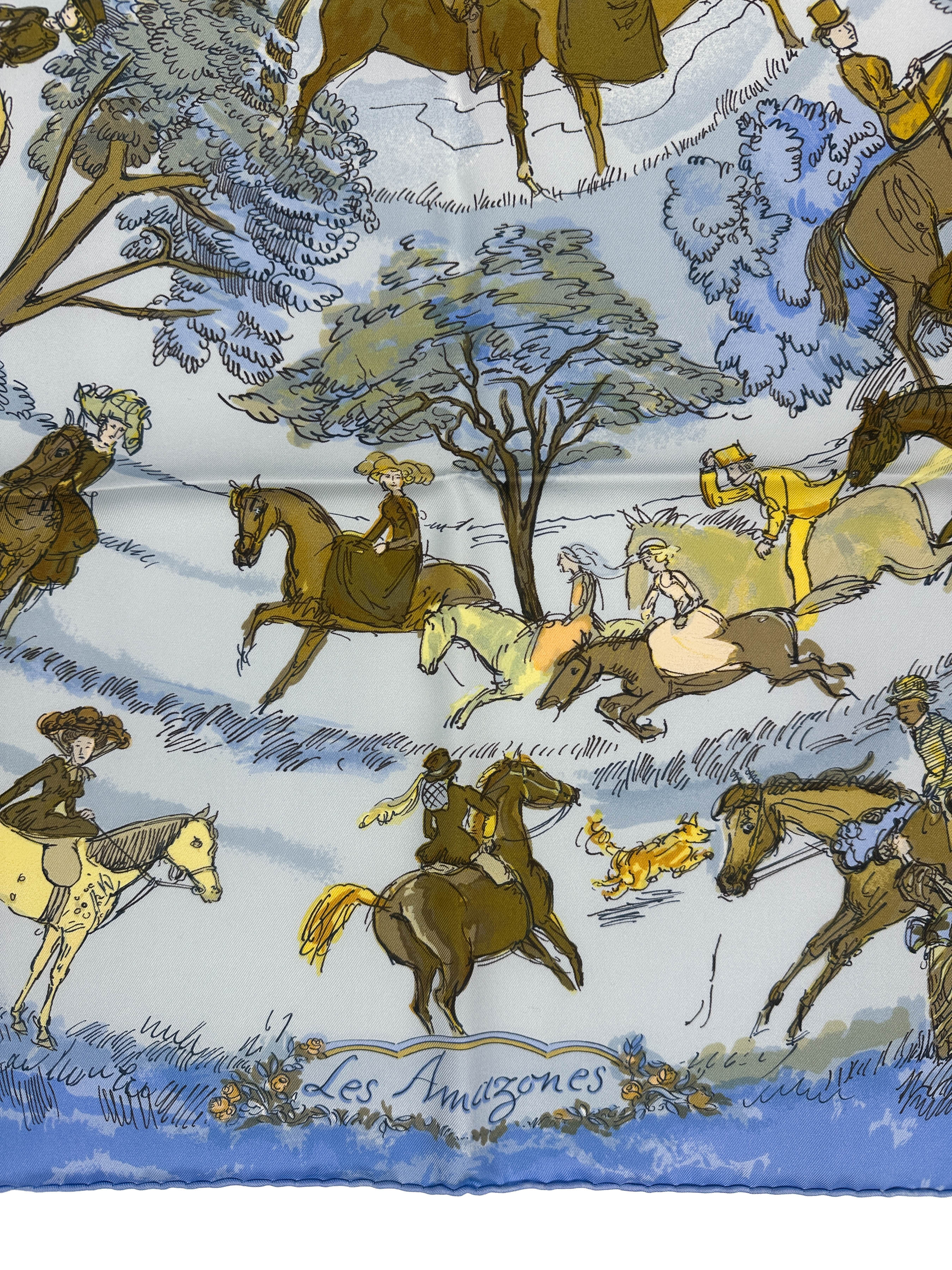 Hermès Les Amazones II 90