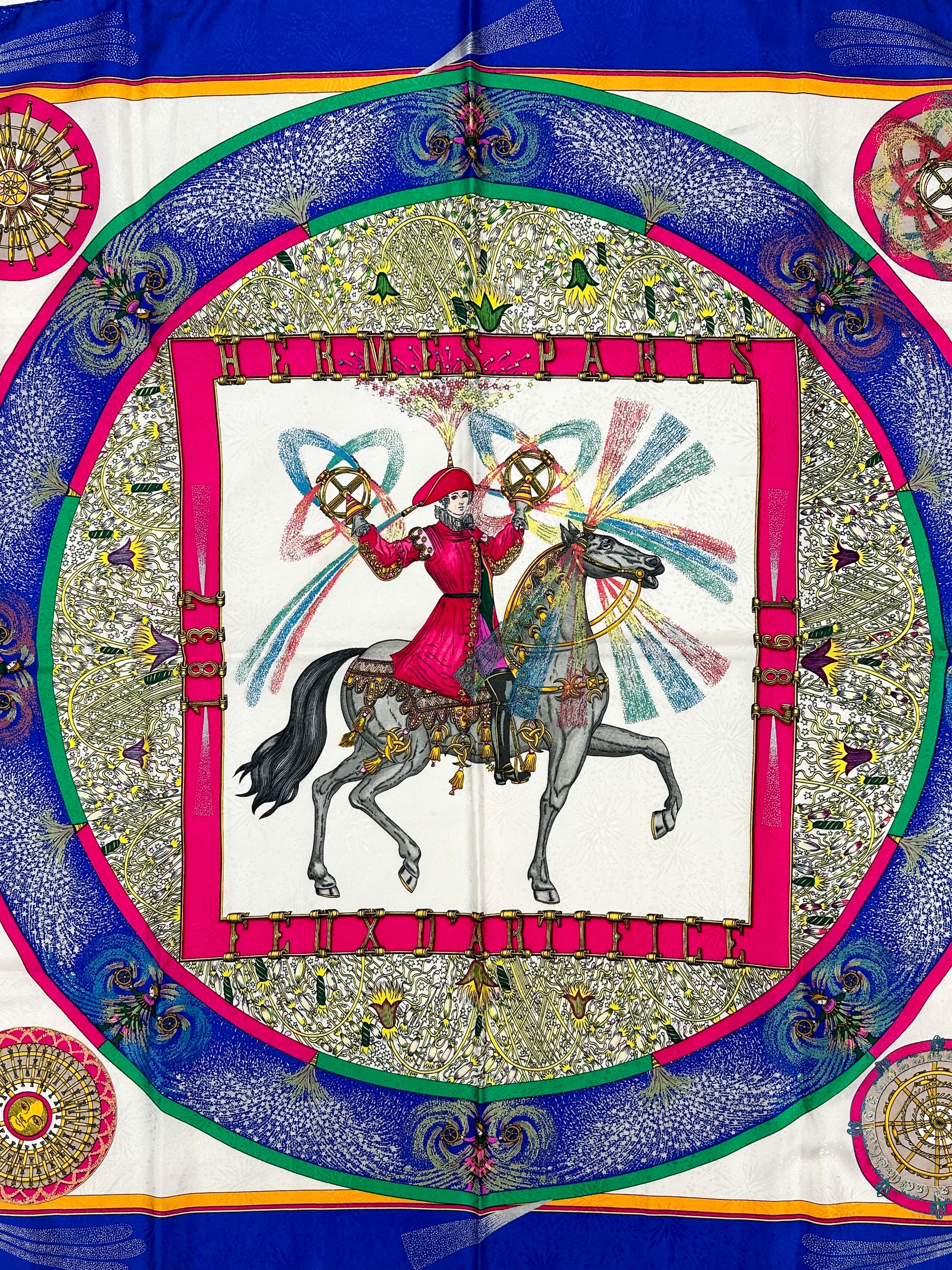 Hermès Feux d'Artifice Jacquard 90