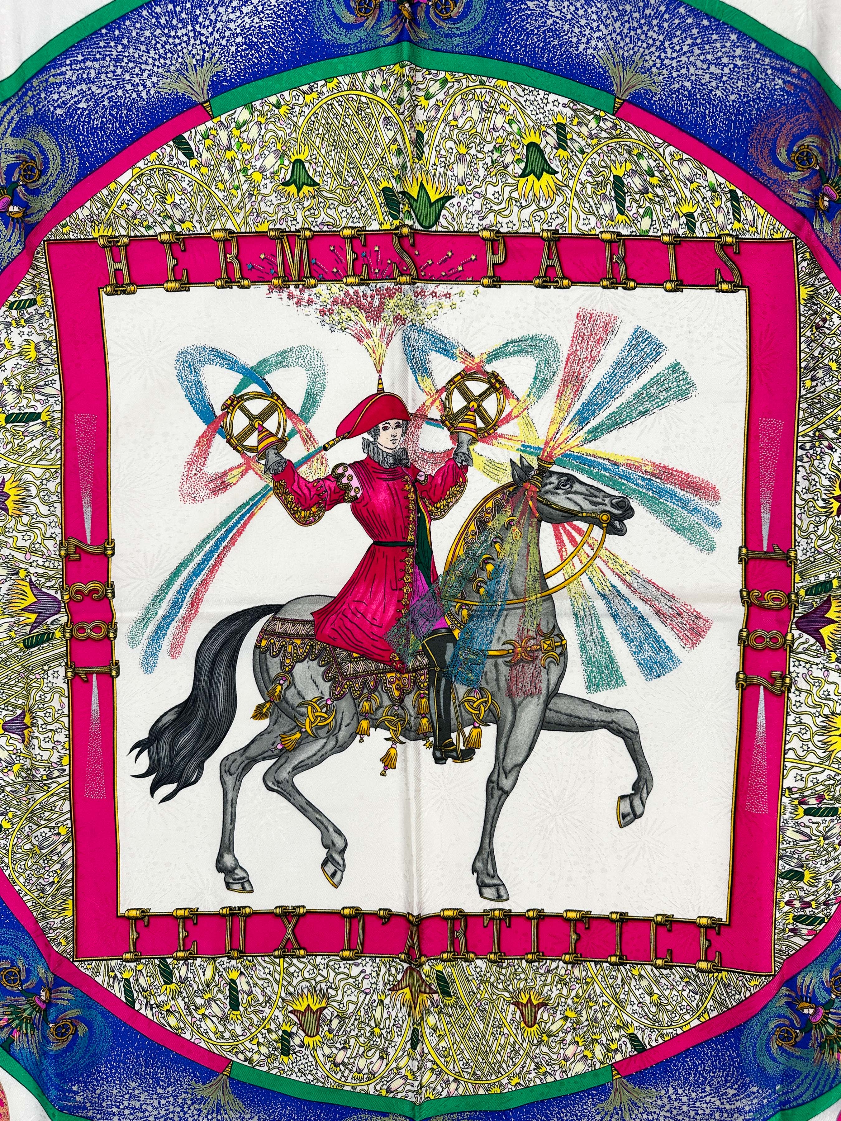 Hermès Feux d'Artifice Jacquard 90